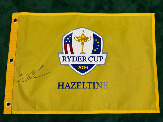 Darren Clarke Signed 2016 Ryder Cup at Hazeltine Golf Flag + Cert