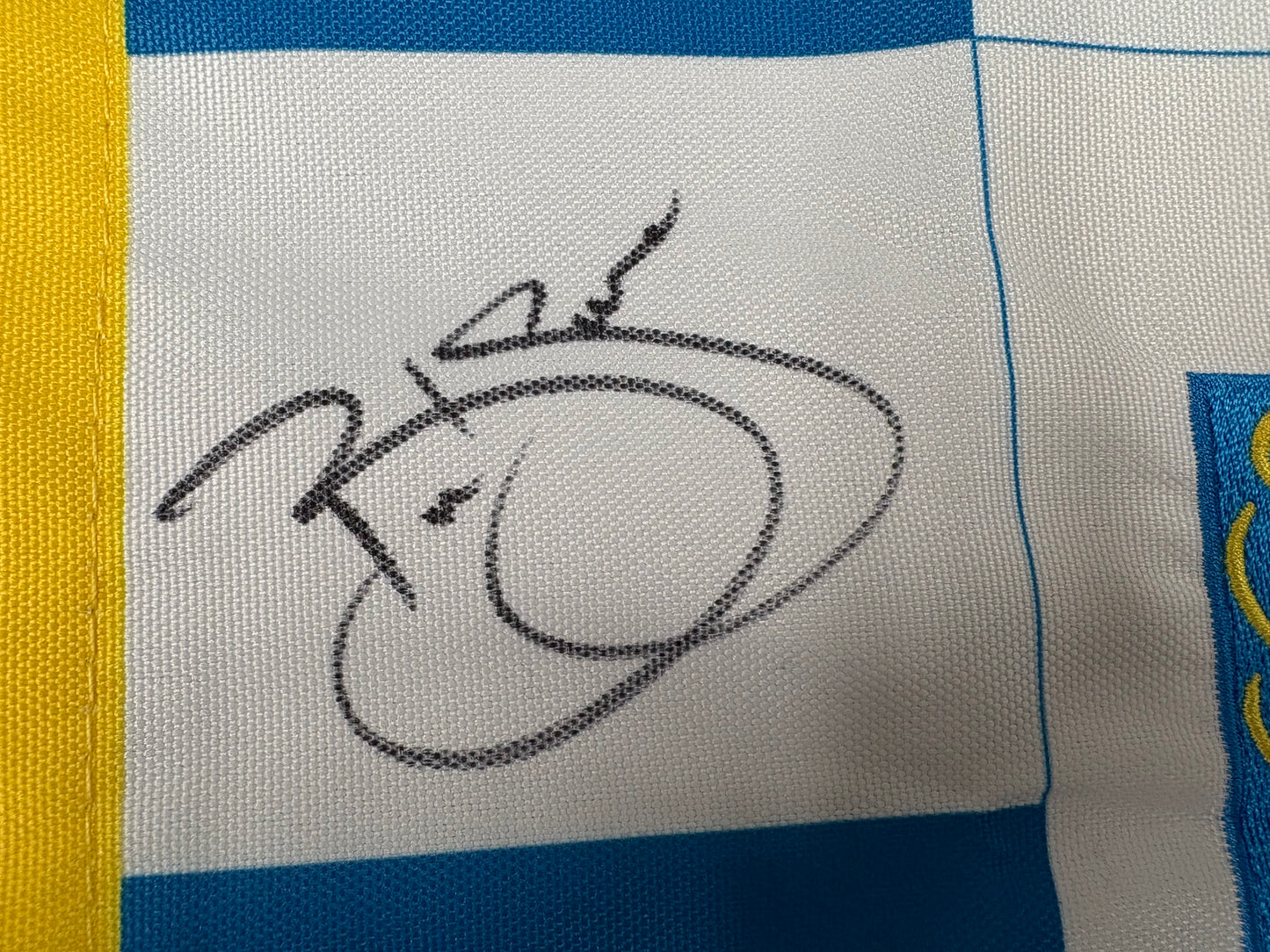 Branden Grace 2016 Winner Signed RBC Heritage Golf Pin Flag + Dealer COA