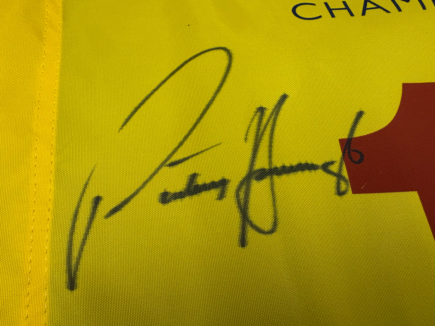 Pádraig Harrington Winner Signed 2008 Open at Royal Birkdale Golf Flag + Dealer COA