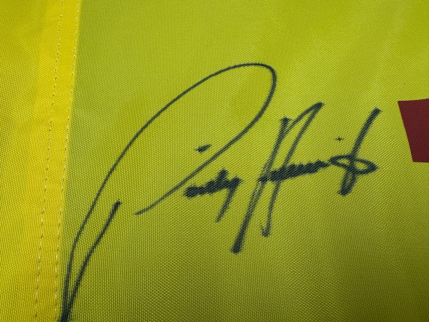 Pádraig Harrington Winner Signed 2008 Open at Royal Birkdale Golf Flag + Dealer COA