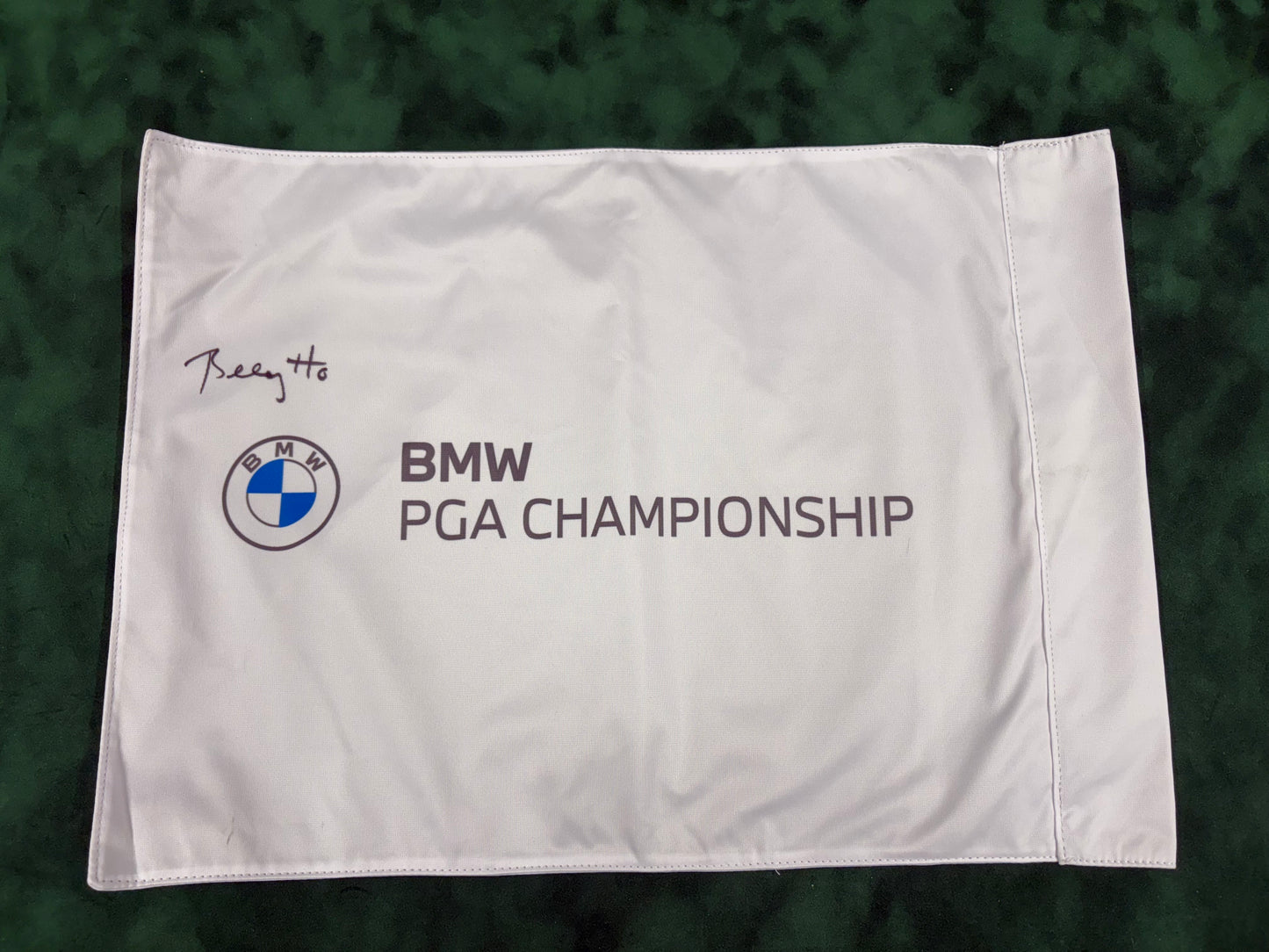 Billy Horschel Signed BMW PGA Championship Golf Pin Flag + Dealer COA