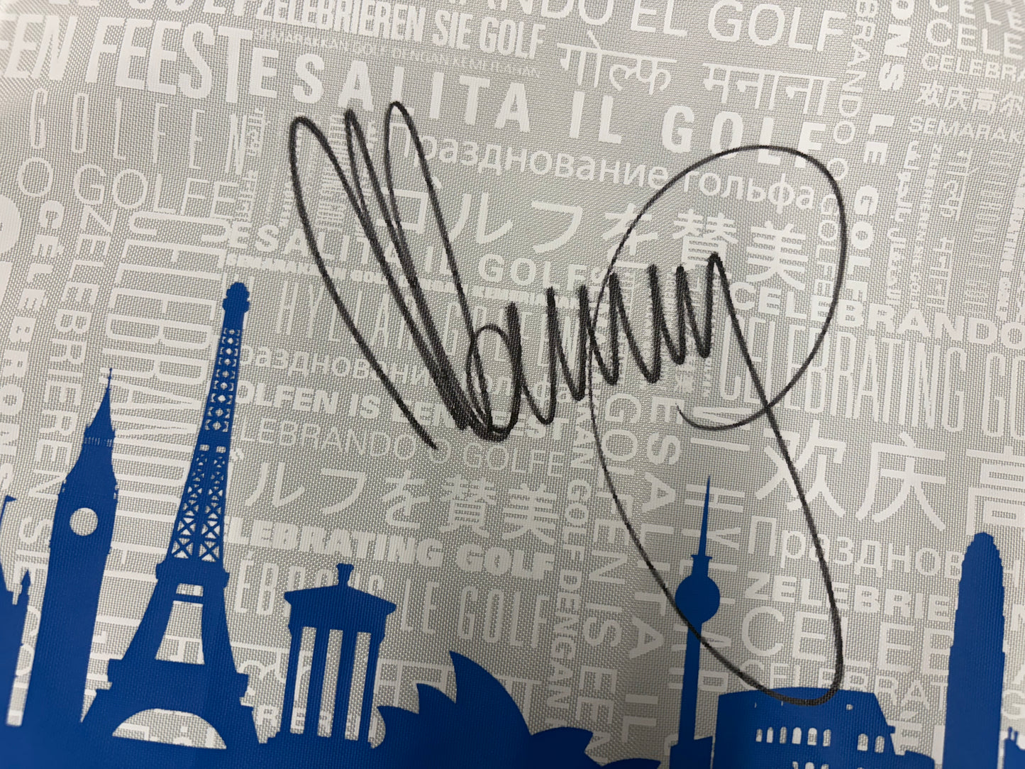 Matteo Manassero Signed European Tour Golf Flag + Dealer COA