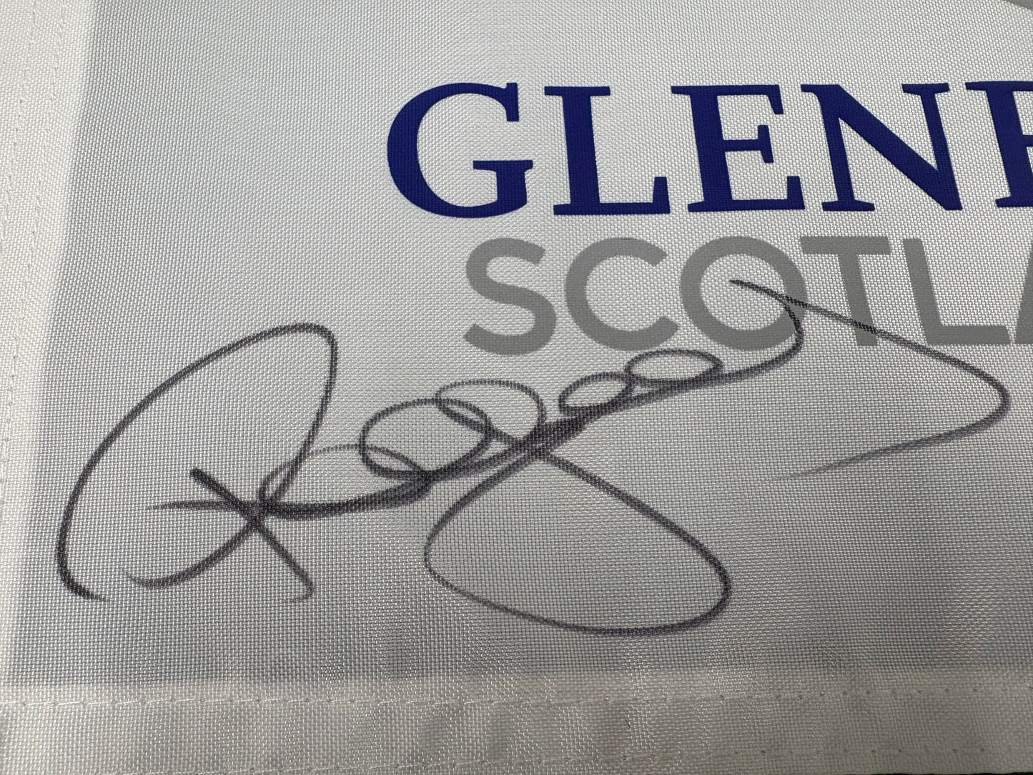 Paul McGinley Signed 2014 Ryder Cup at Gleneagles White Golf Flag + Dealer COA