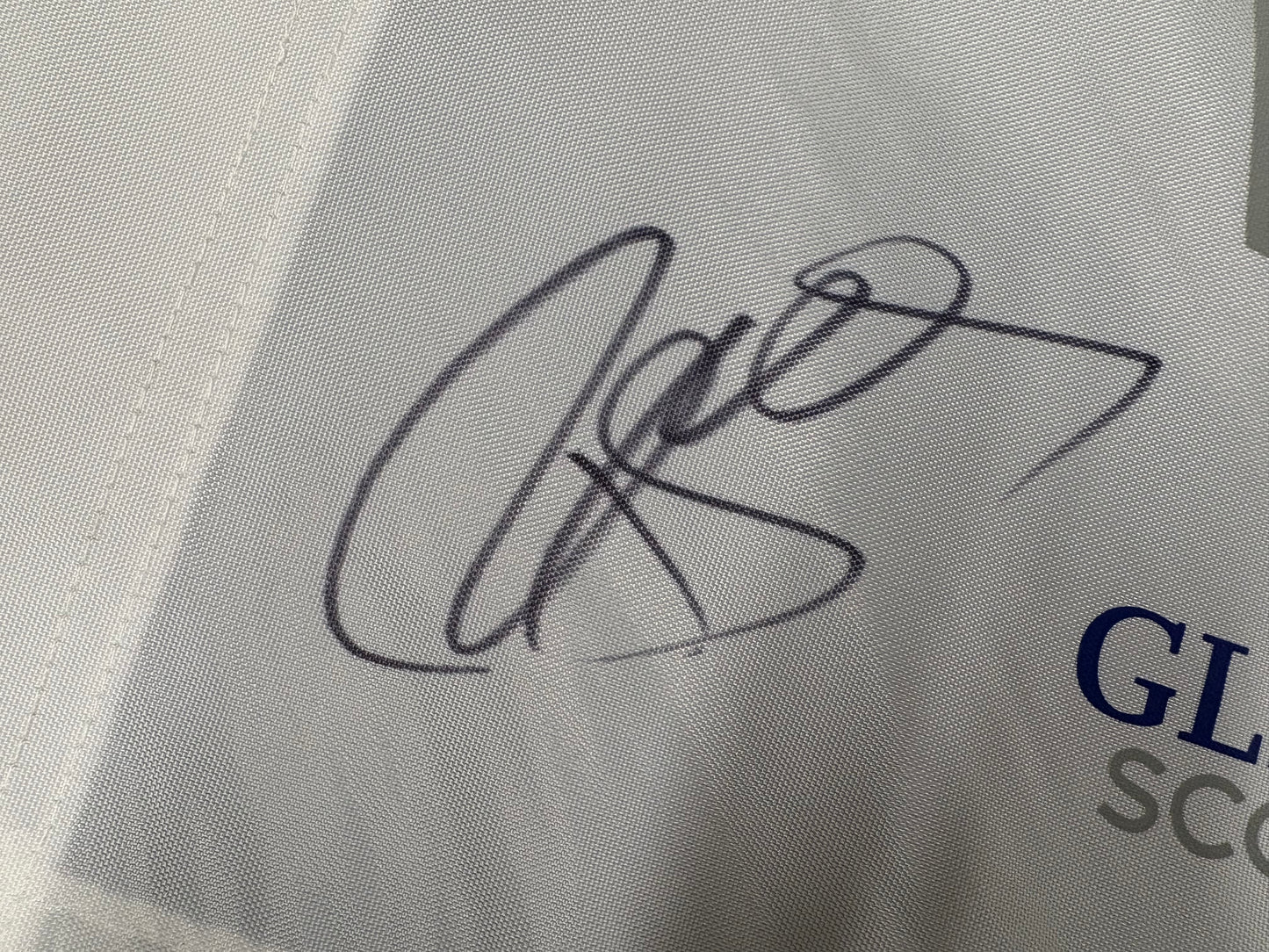Paul McGinley Signed 2014 Ryder Cup at Gleneagles White Golf Flag + Dealer COA