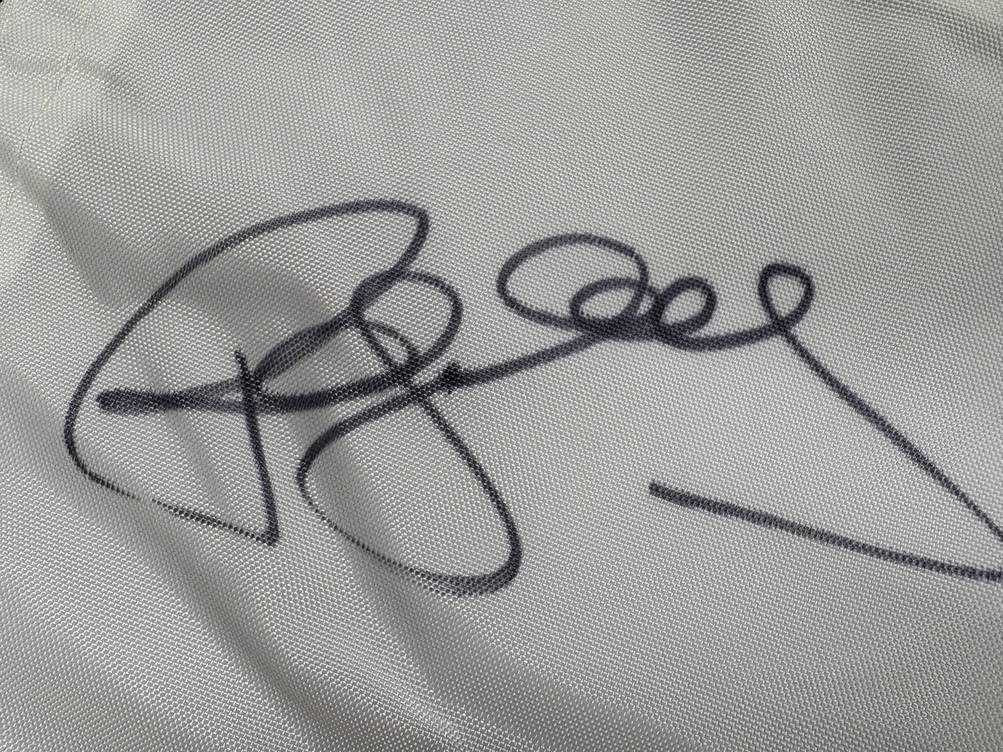 Paul McGinley Signed 2014 Ryder Cup at Gleneagles White Embroided Golf Flag + Dealer COA