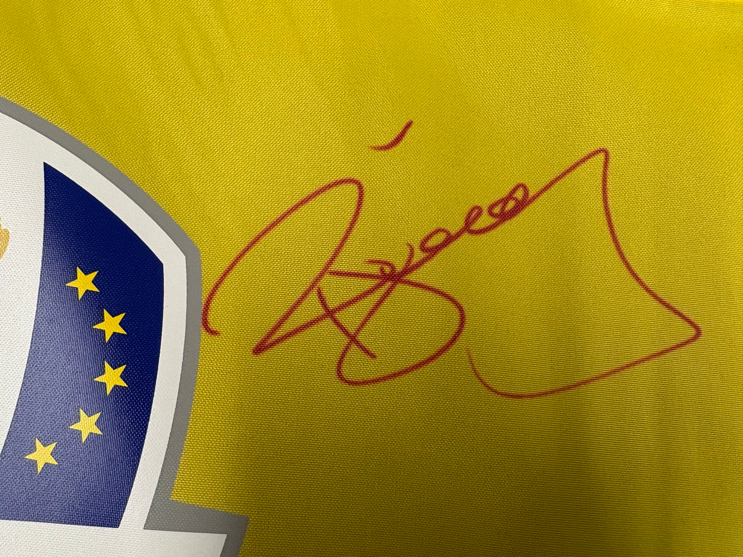Paul McGinley Signed 2014 Ryder Cup at Gleneagles Golf Flag + Dealer COA