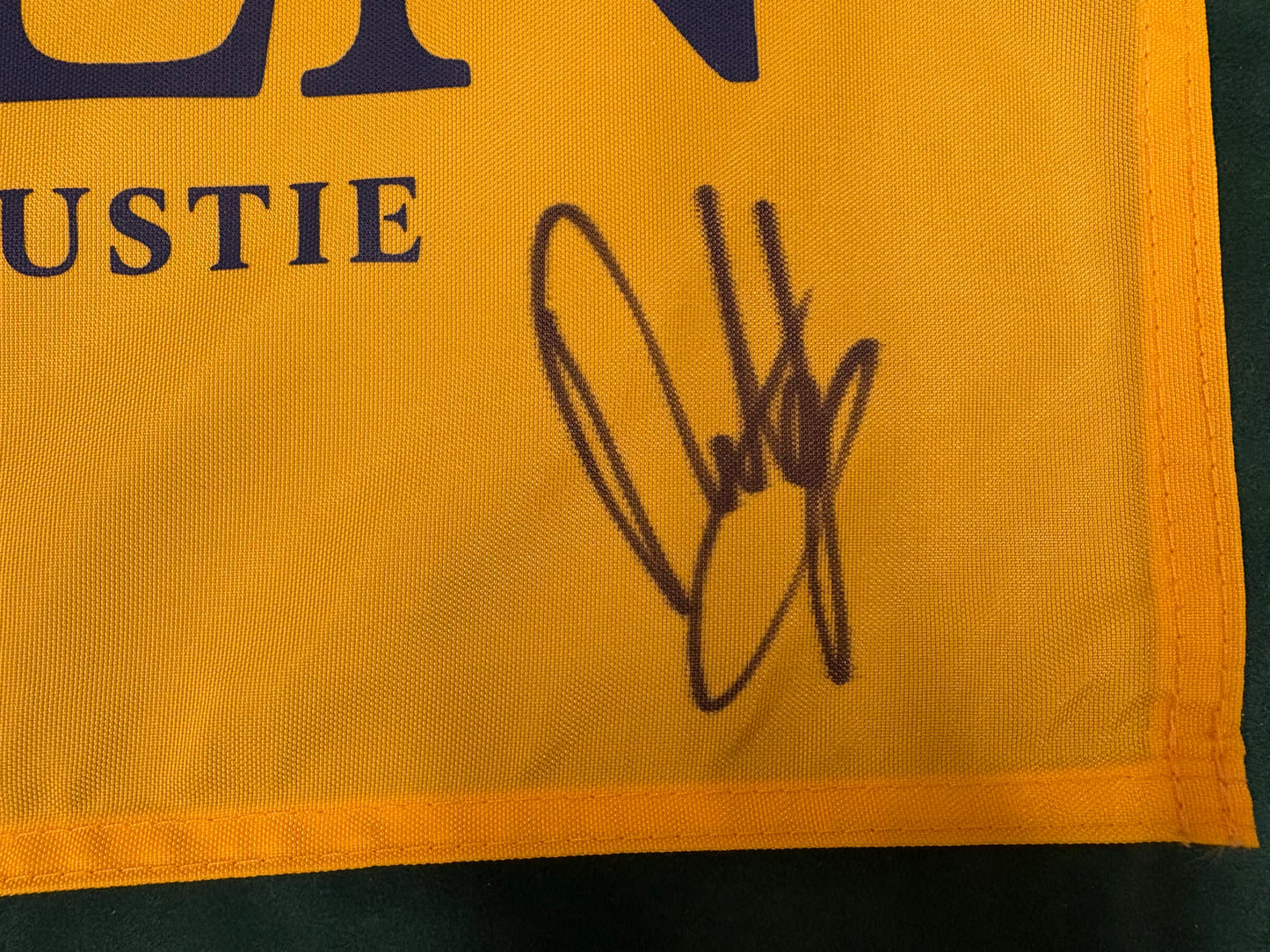 Francesco Molinari Winner Signed 147th Open at Carnoustie Golf Flag + Dealer COA