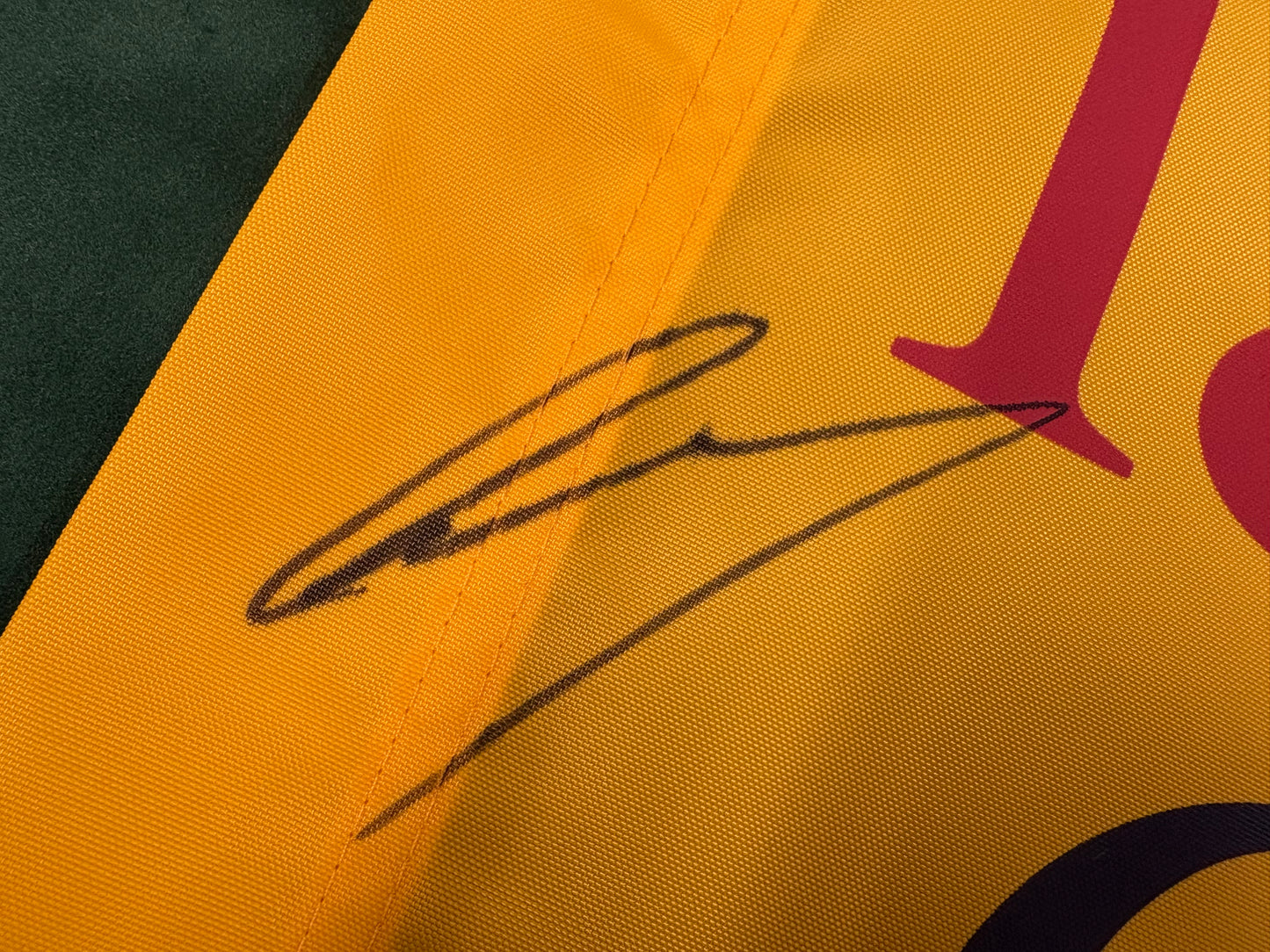 Greg Norman - Golf Legend Signed The Open Undated Golf Flag + Dealer COA