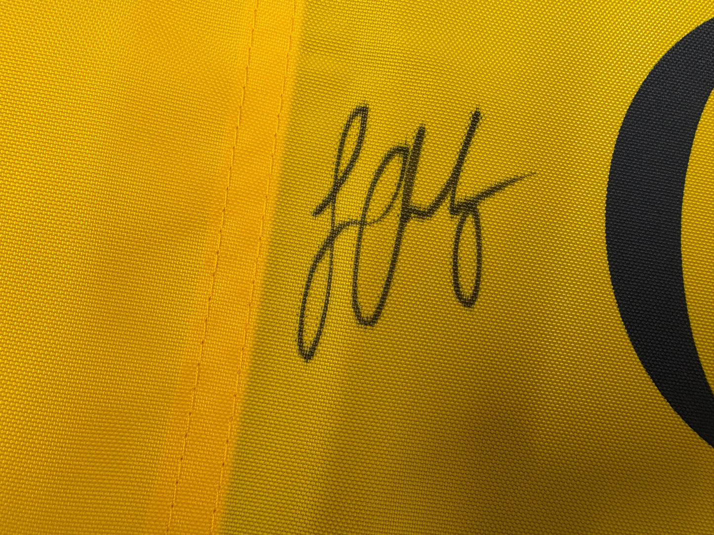 Louis Oosthuizen Signed Undated The Open Golf Flag + Dealer COA