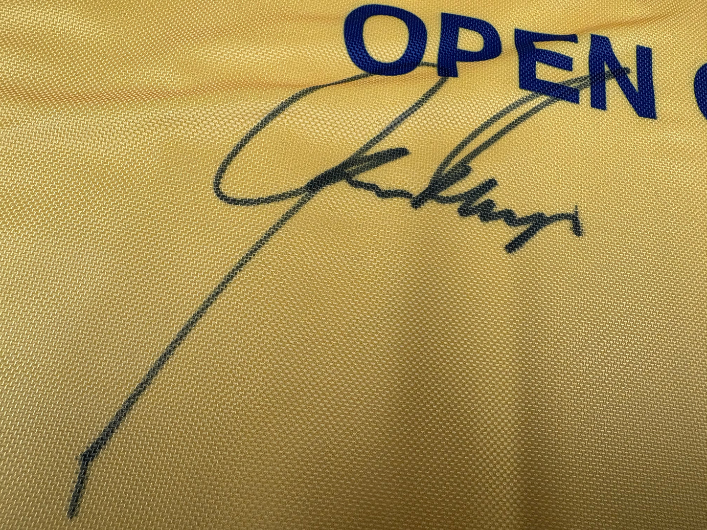 Gary Player Three-Time Open Champion Signed Golf Flag + Dealer COA