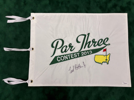Ted Potter Jr Winner Signed 2013 Masters Par 3's Contest Golf Flag + Dealer COA