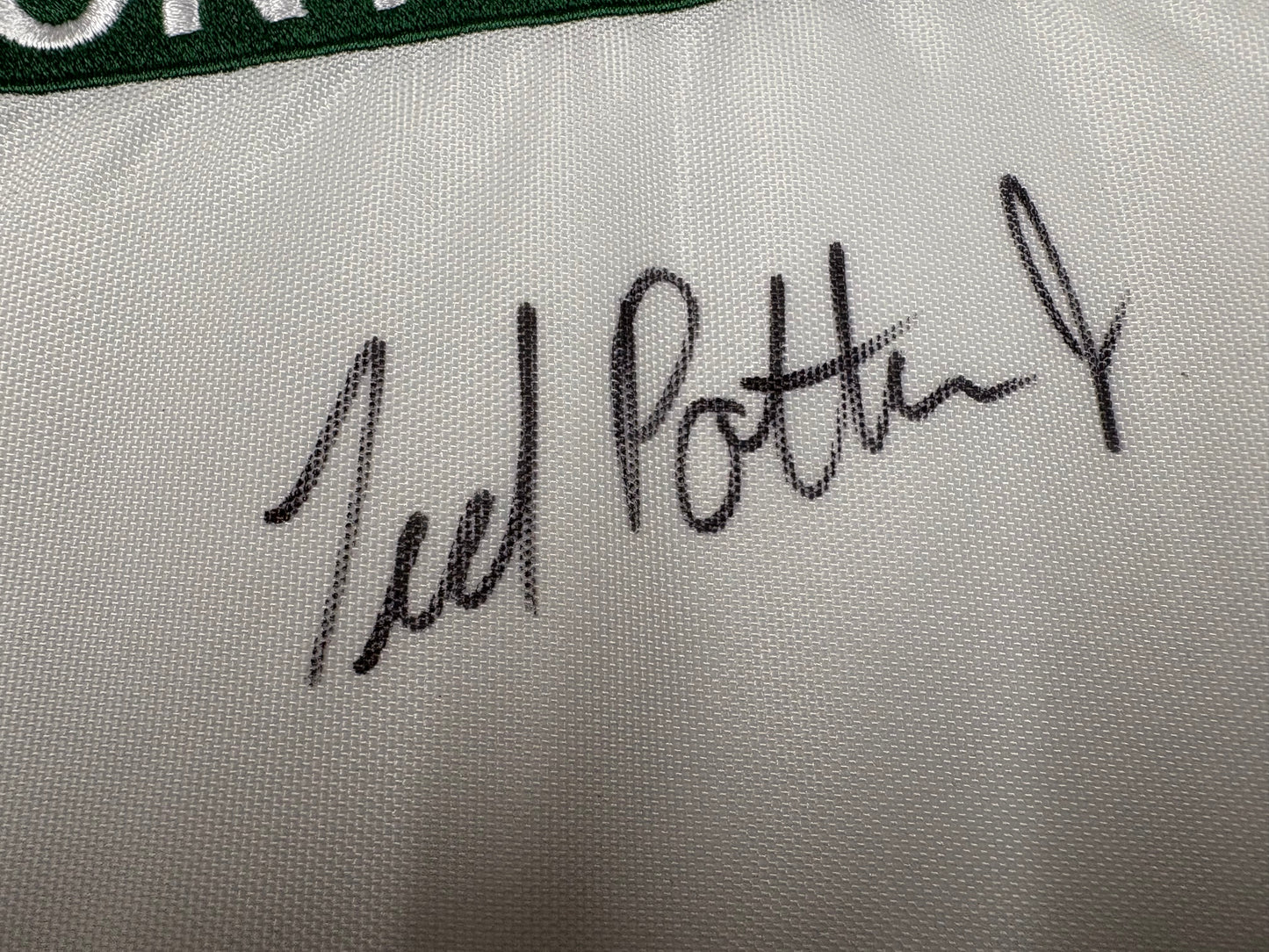 Ted Potter Jr Winner Signed 2013 Masters Par 3's Contest Golf Flag + Dealer COA