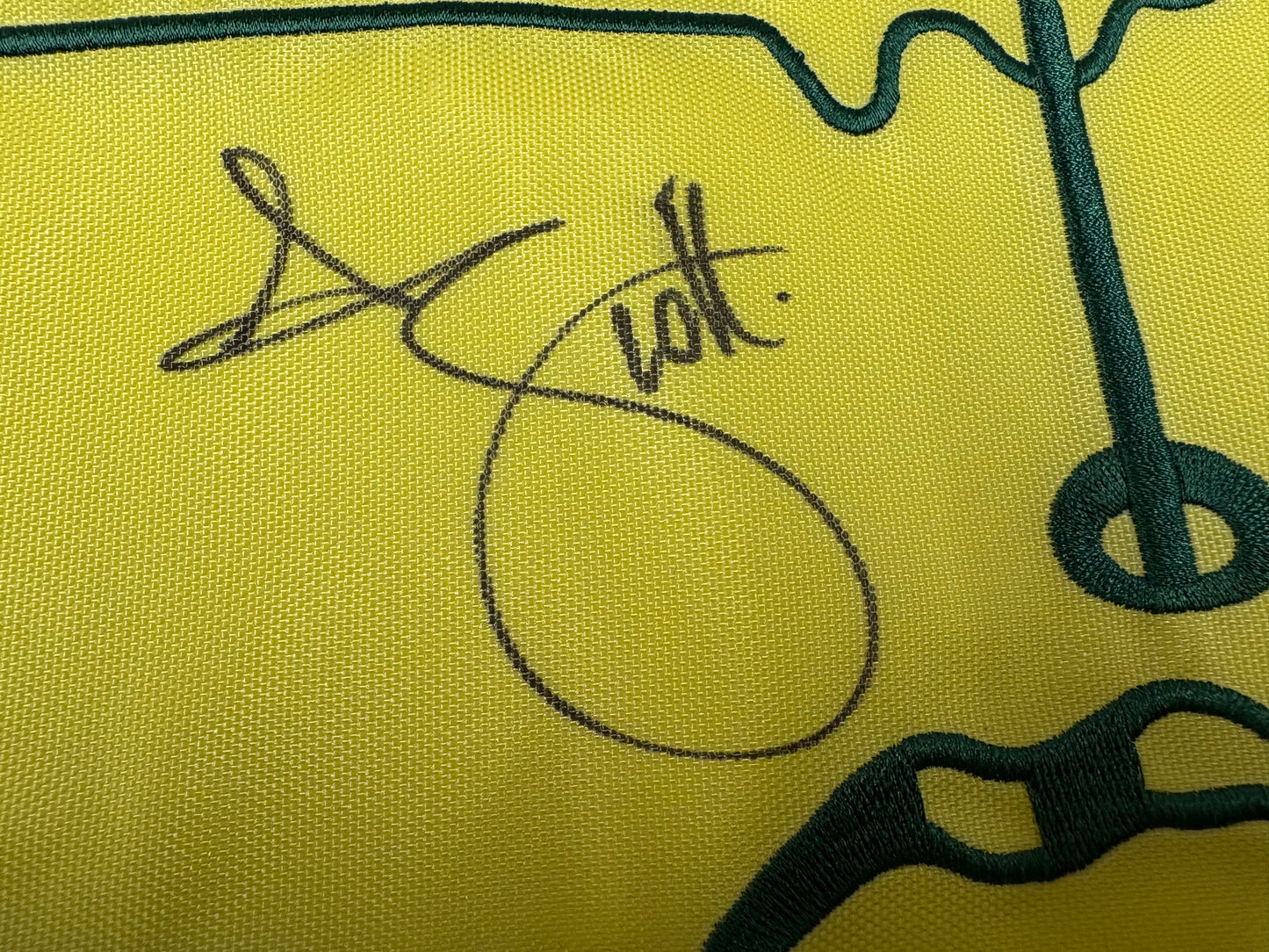 Adam Scott Winner Signed 2013 Masters Golf Flag + Dealer COA