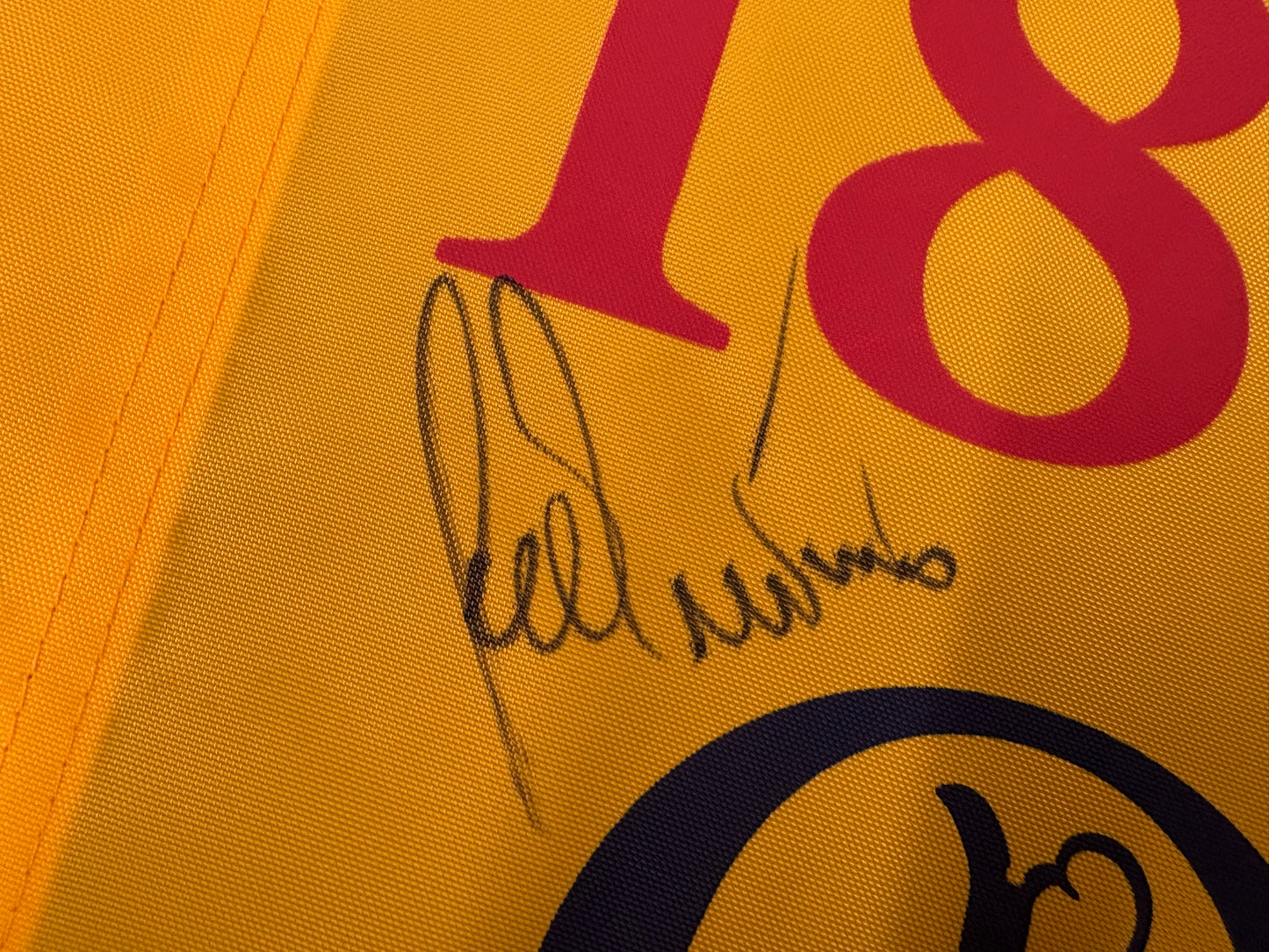 Lee Trevino Signed 150th Open at St Andrews Golf Flag + Dealer COA