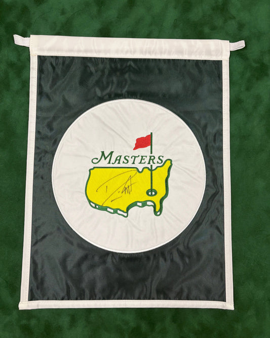 Danny Willett Signed Masters Golf Garden Flag (Portrait) + Dealer COA
