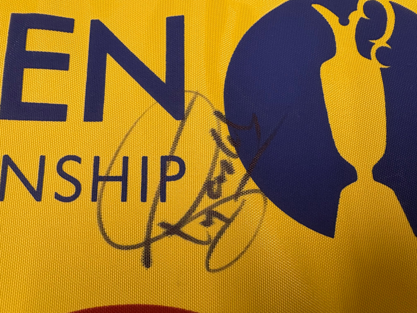 Tony Jacklin Signed 2012 Open at Royal Lytham & St Annes Golf Flag + Dealer COA