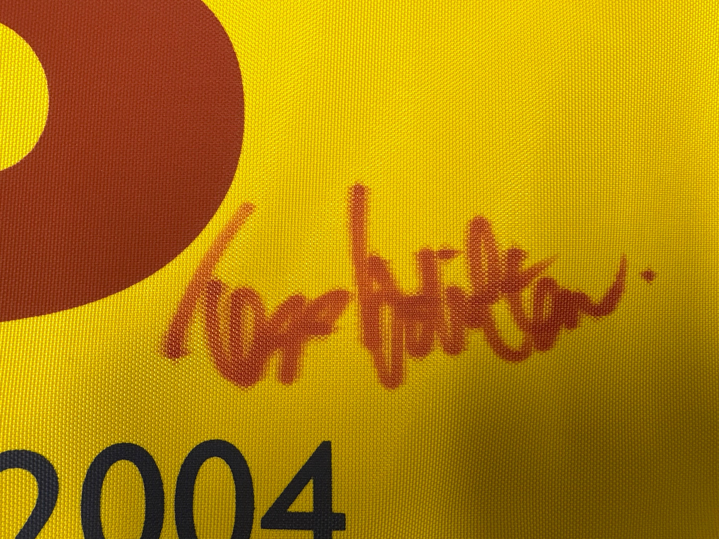 Todd Hamilton Winner Signed 2004 Open at Royal Troon Golf Flag + Dealer COA