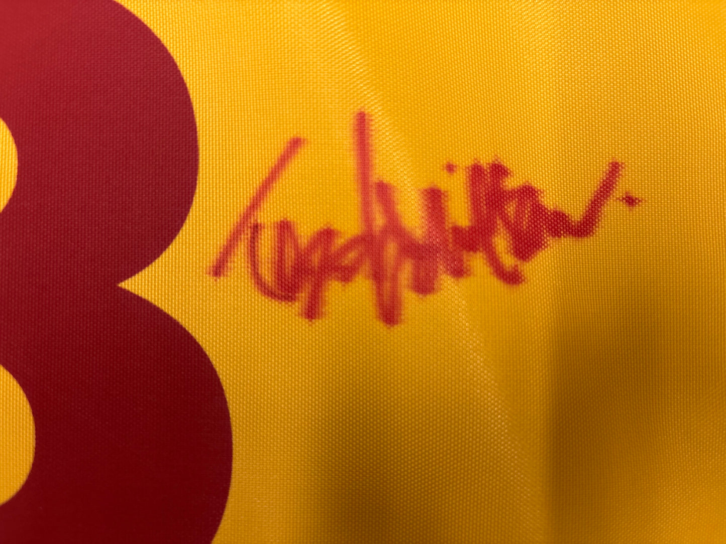 Todd Hamilton Winner Signed 2004 Open at Royal Troon Golf Flag + Dealer COA (Red Pen)