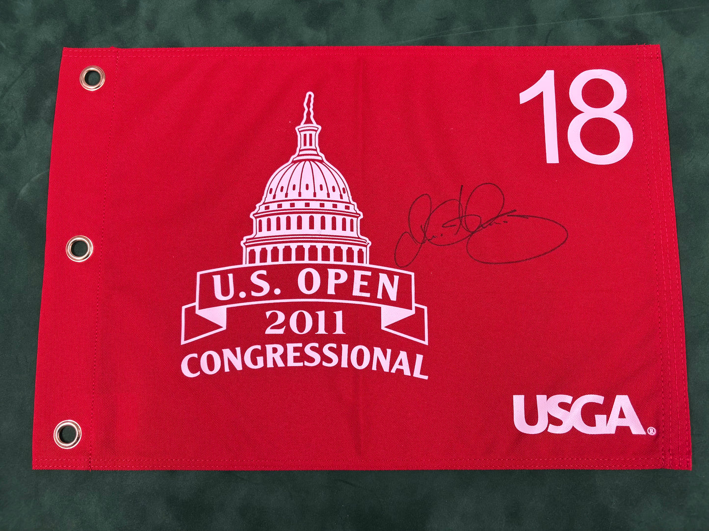 Rory McIlroy Winner Signed 2011 US Open at Congressional Printed Golf Flag + Cert