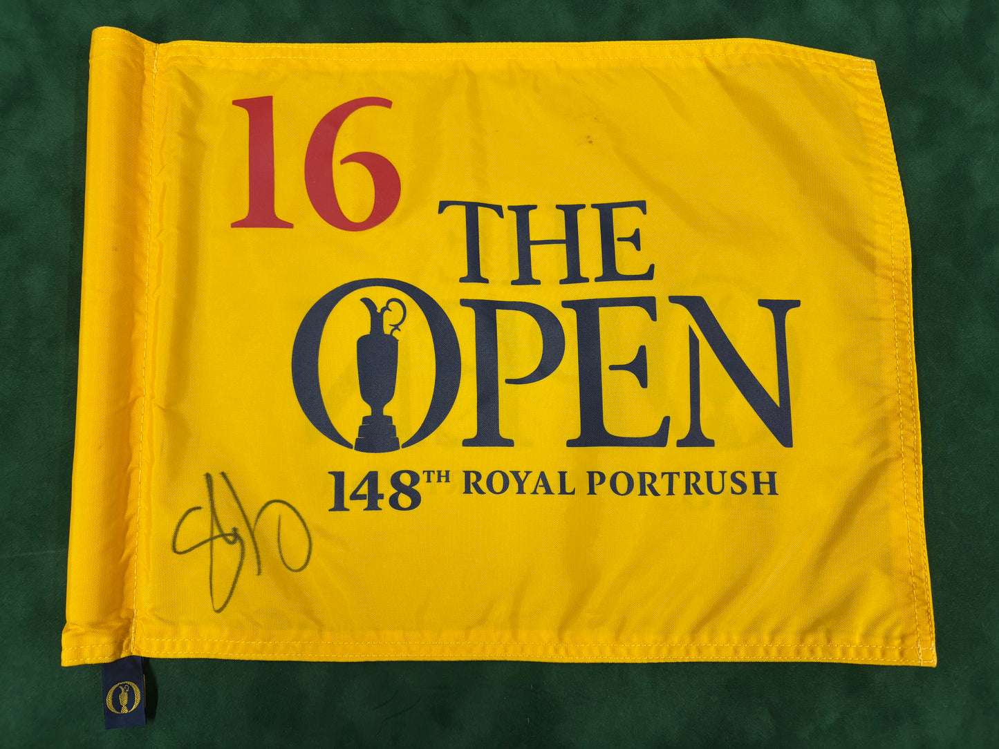 Shane Lowry Winner Signed 148th Open at Royal Portrush Course Used 16th Hole Golf Flag +Cert