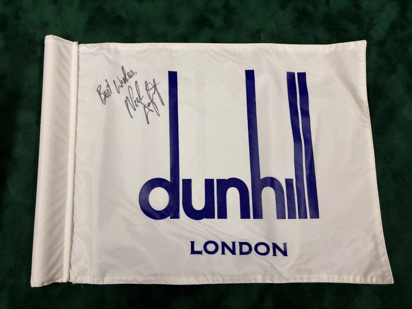 Nick Dougherty 2007 Winner Signed Dunhill Links Course Used Golf Pin Flag + Cert