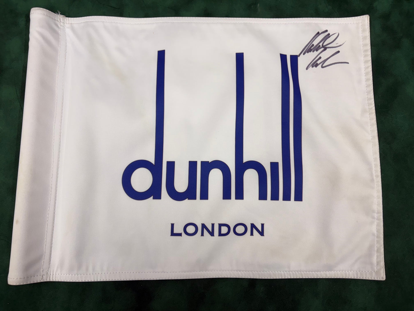 Robert Karlsson Winner Signed Dunhill Links Course Used Golf Pin Flag + Cert