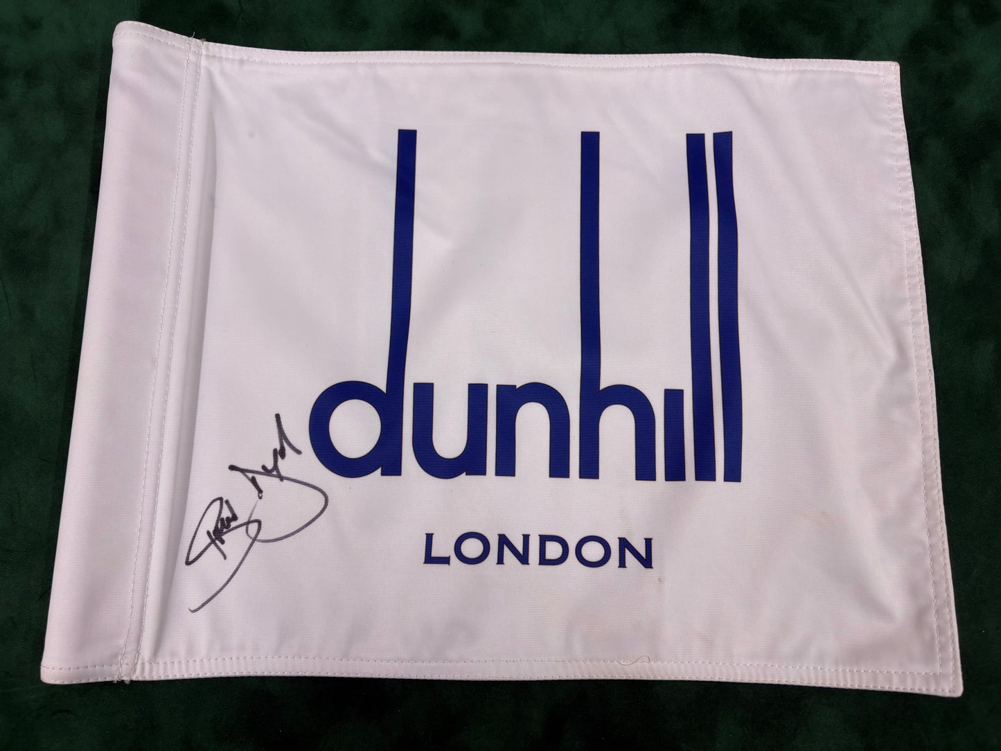 Simon Dyson 2009 Winner Signed Course Used Dunhill Links Golf Pin Flag + Cert