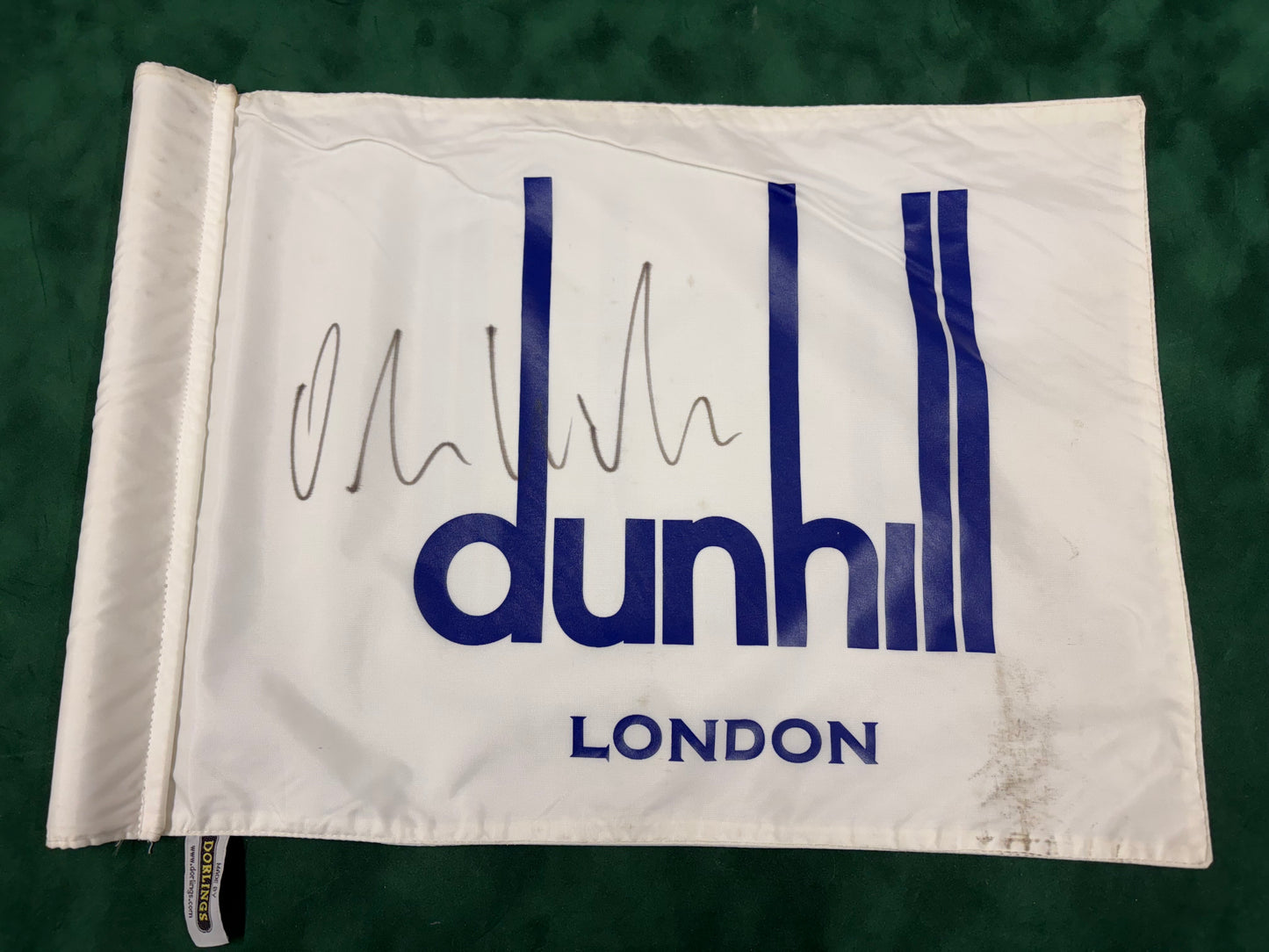 Oliver Wilson 2014 Winner Signed Dunhill Links Course Used Golf Pin Flag + Cert