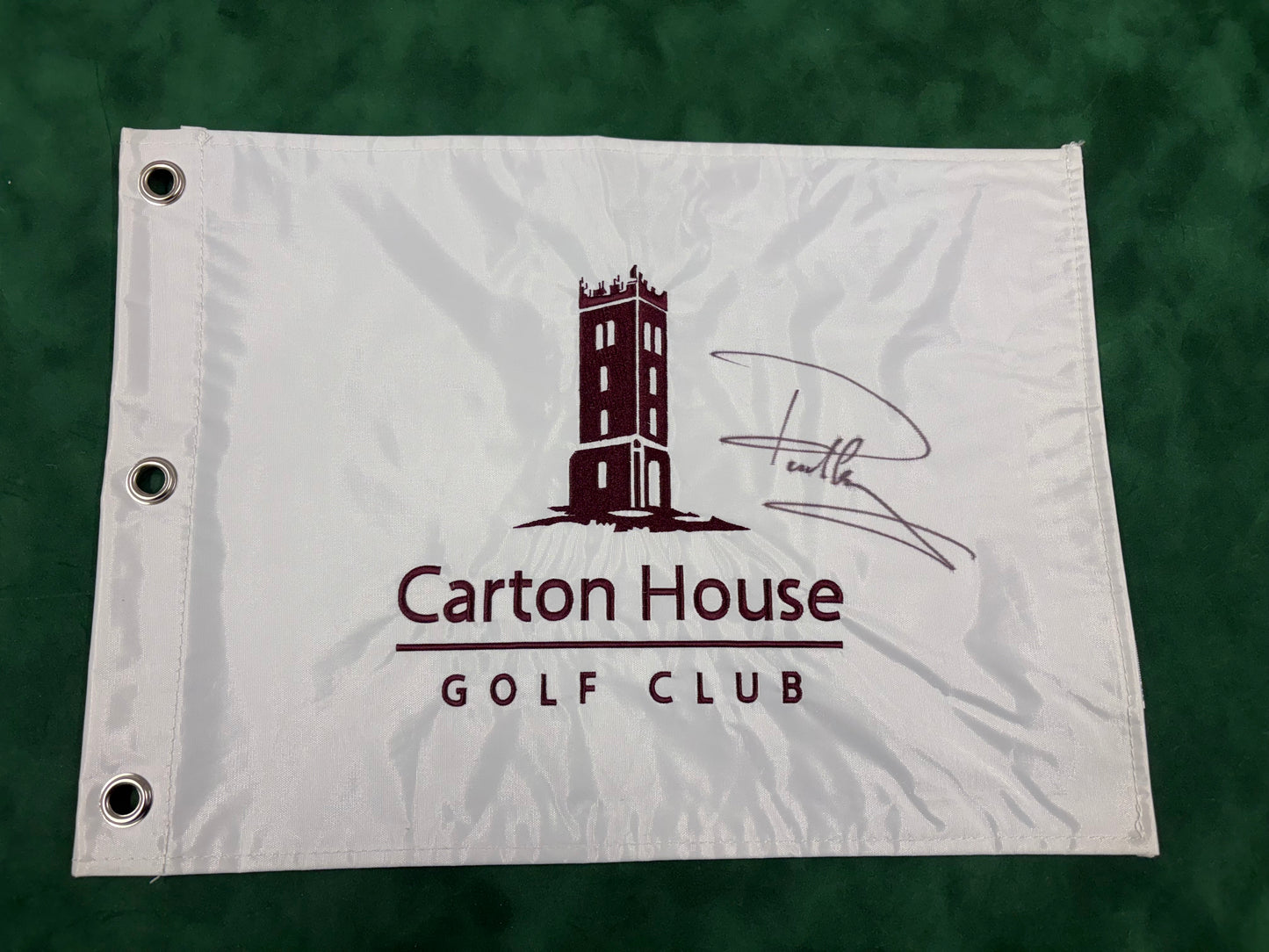Paul Casey 2013 Irish Open Winner Signed Carton House GC Golf Pin Flag + Cert