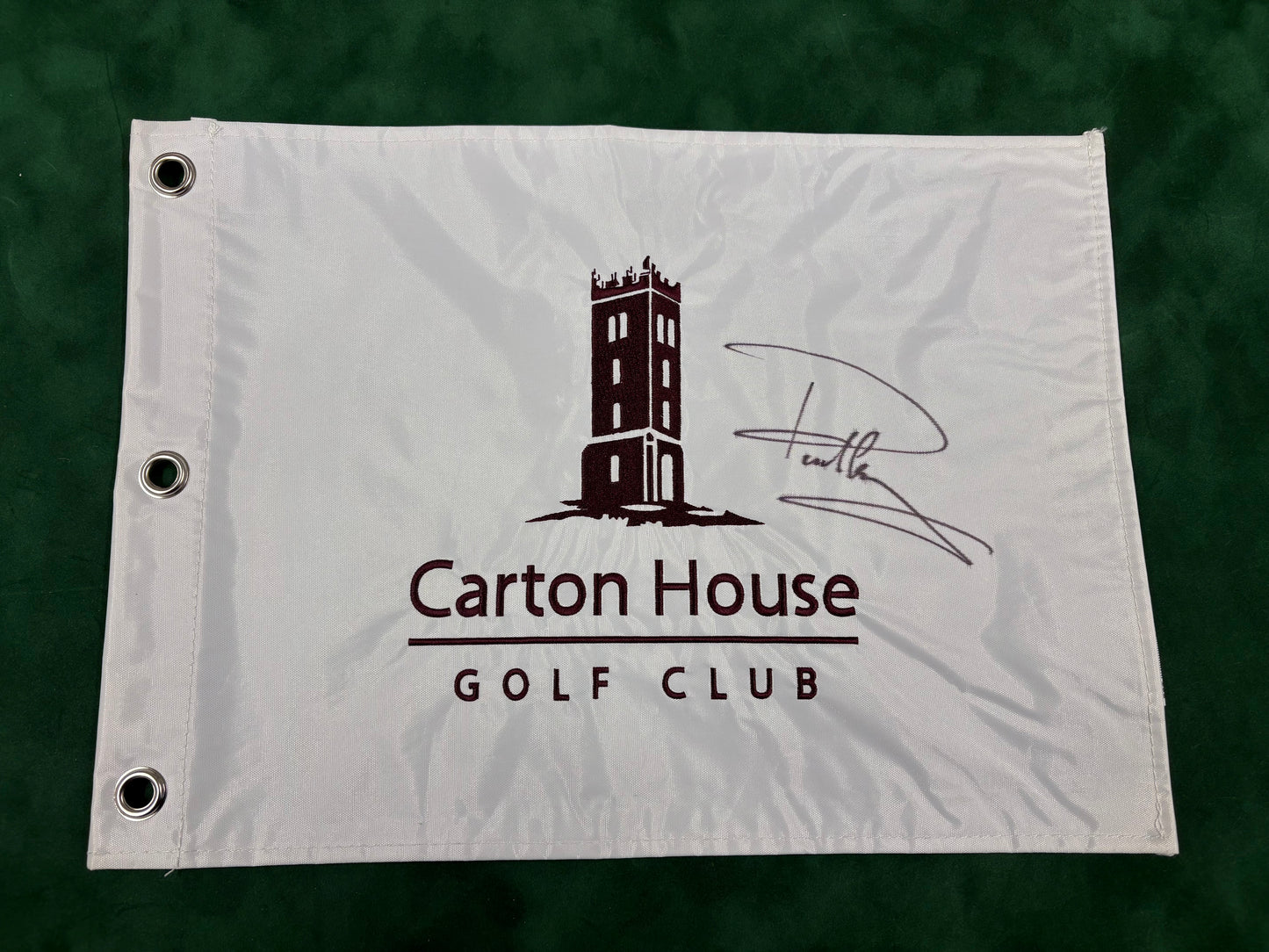 Paul Casey 2013 Irish Open Winner Signed Carton House GC Golf Pin Flag + Cert