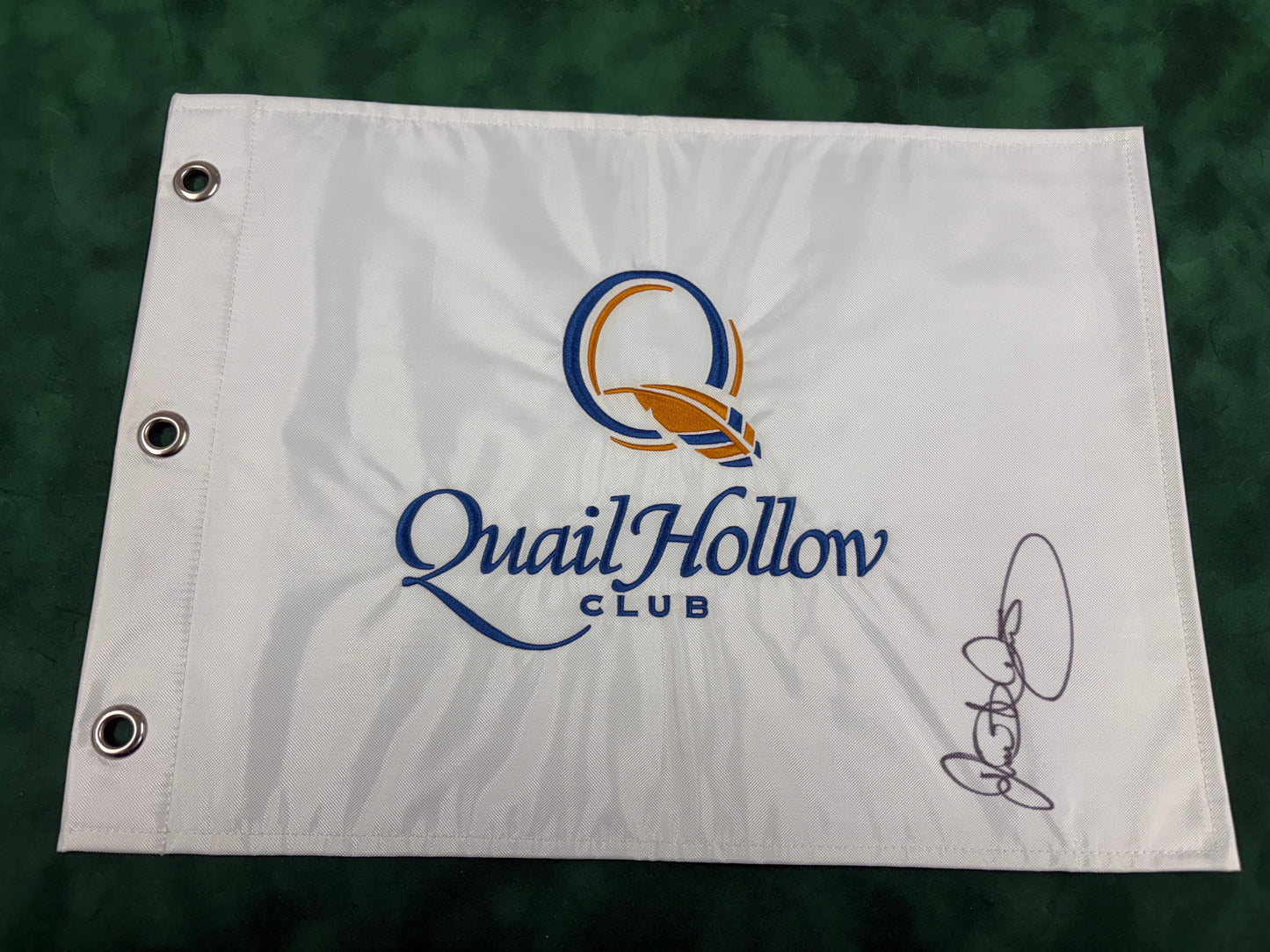 Rory McIlroy Four-Time Champion Rare Signed Quail Hollow Golf Pin Flag + Dealer COA
