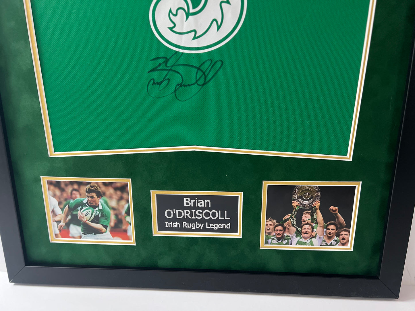 Brian O'Driscoll Irish Rugby Legend Signed & Framed Shirt (3 Canterbury) + Cert