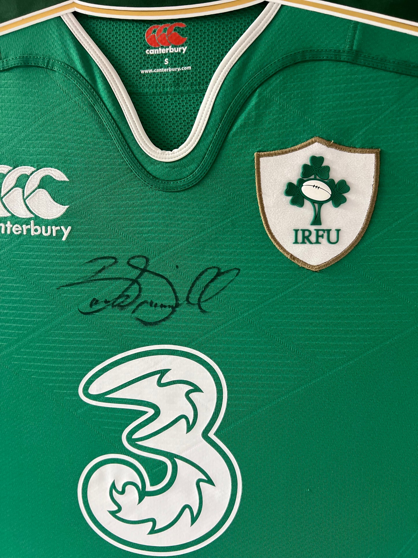 Brian O'Driscoll Irish Rugby Legend Signed & Framed Shirt (3 Canterbury) + Cert