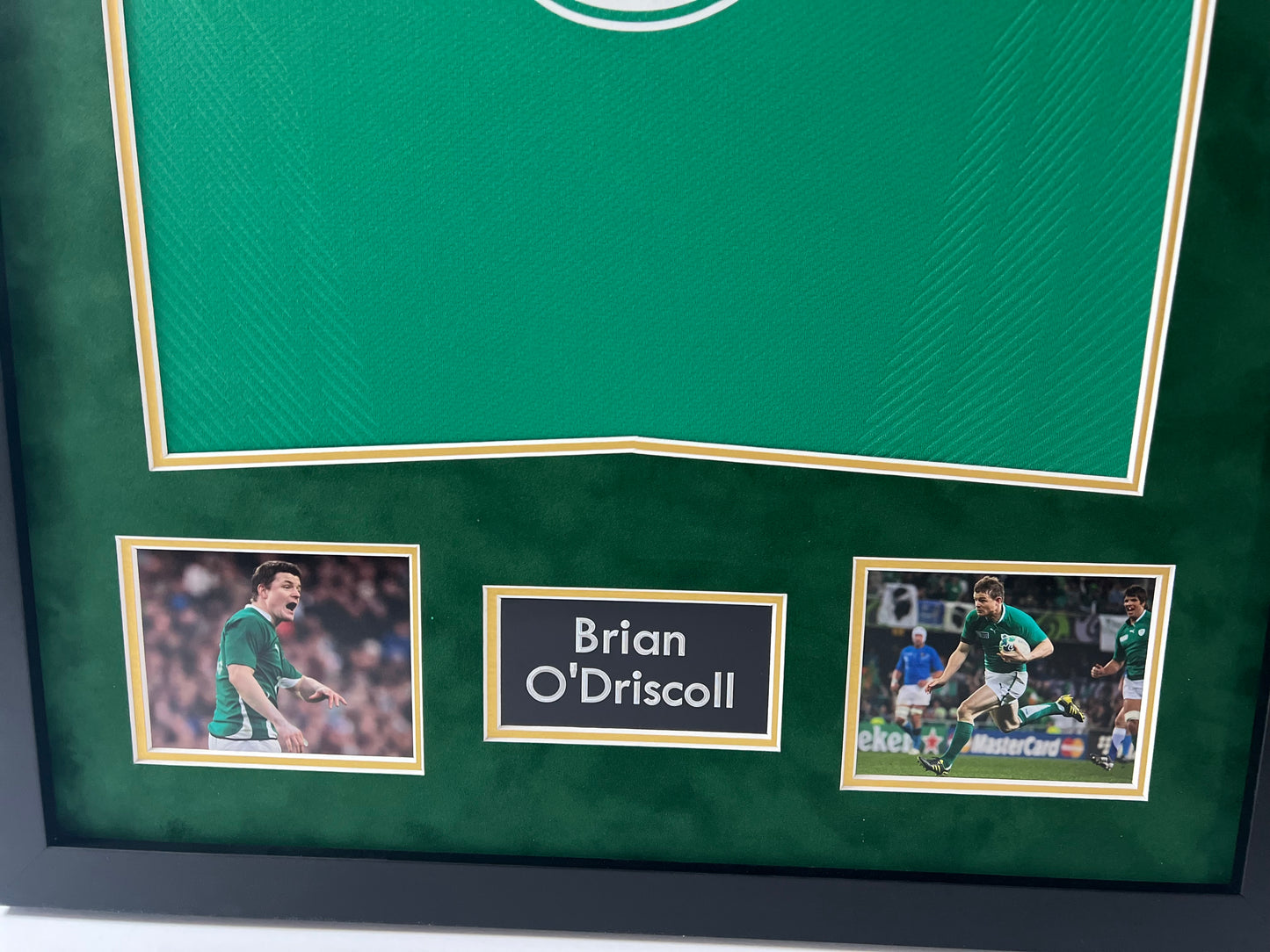 Brian O'Driscoll Irish Rugby Legend Signed & Framed Shirt (3 Canterbury) + Cert
