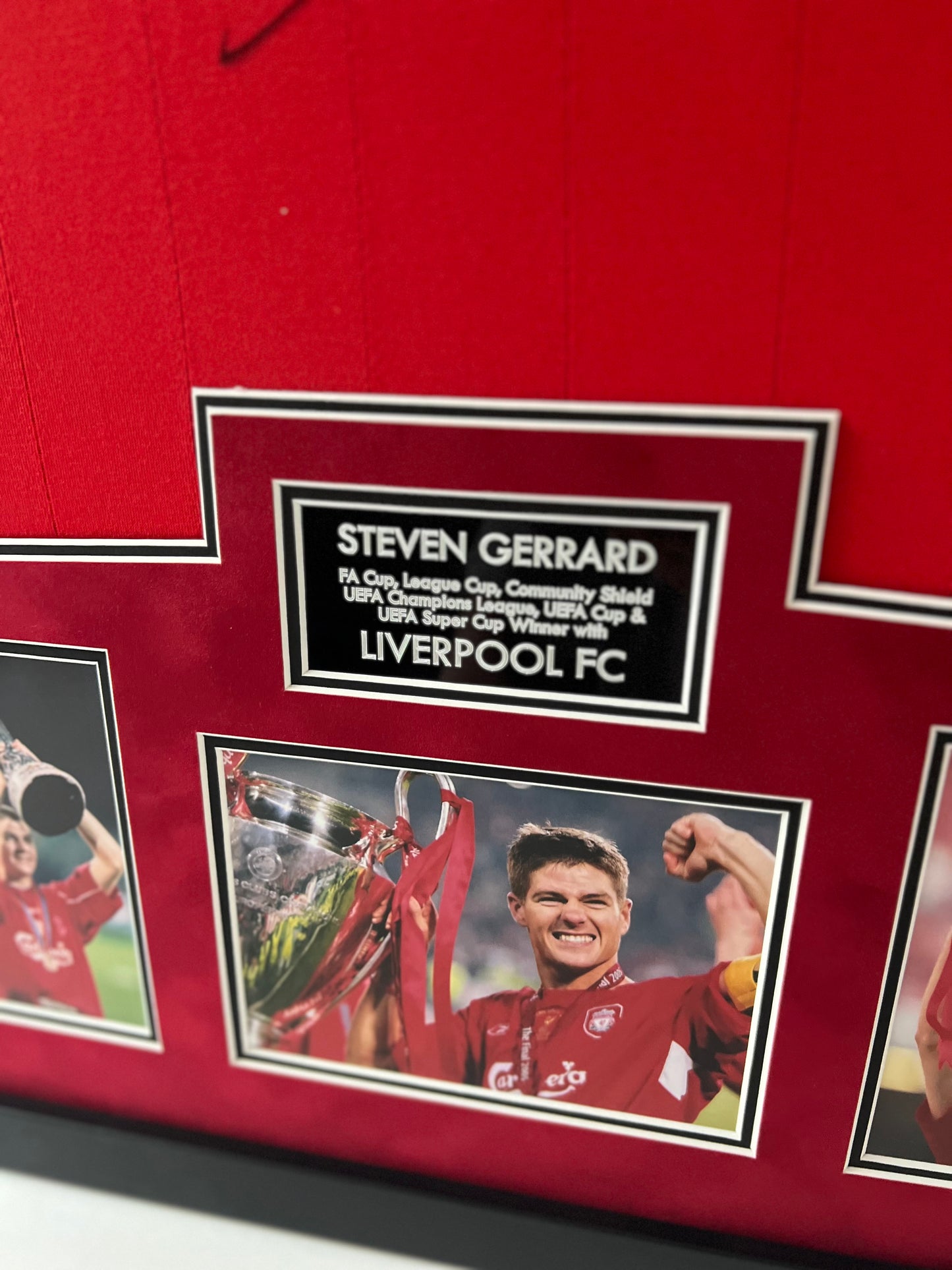 Steven Gerrard Signed & Framed Liverpool FC Shirt + Dealer COA