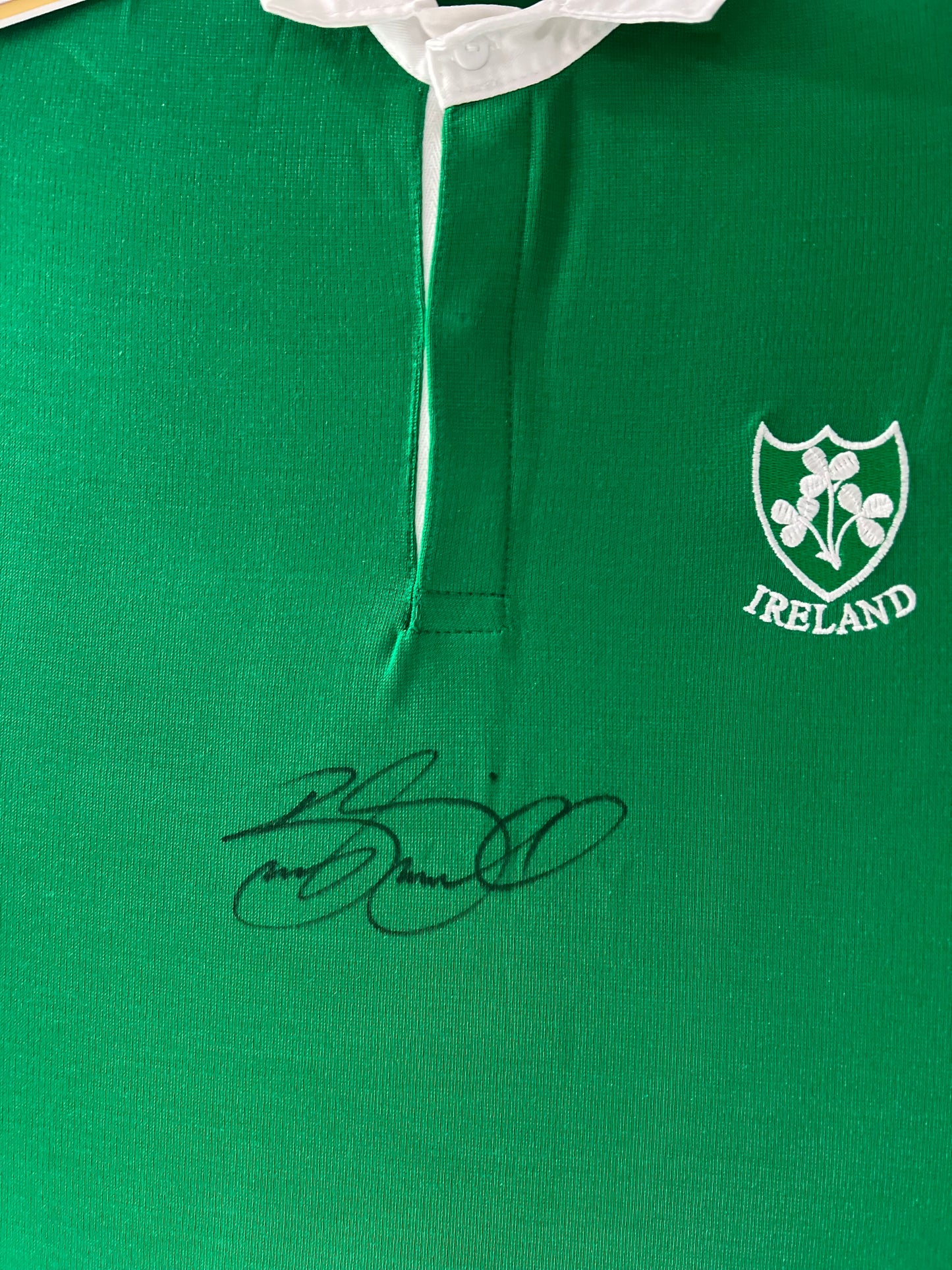 Brian O'Driscoll Irish Rugby Legend Signed & Framed Shirt (Ireland) + Cert