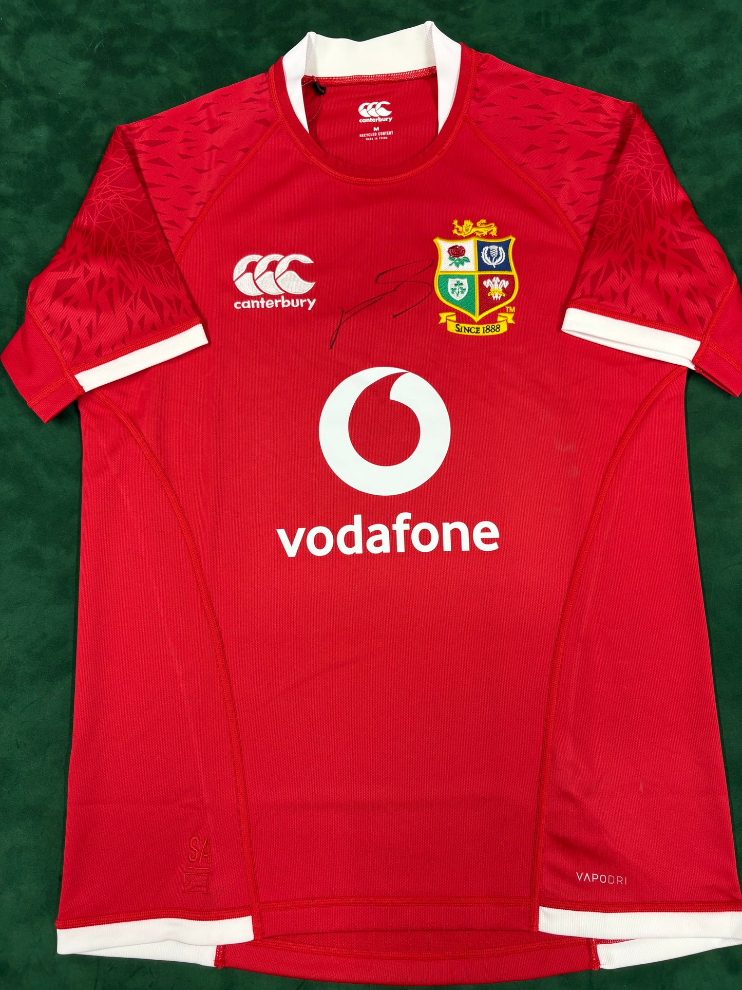 CA Brive Player Courtney Lawes Signed British & Irish Lions Rugby Union Shirt + COA