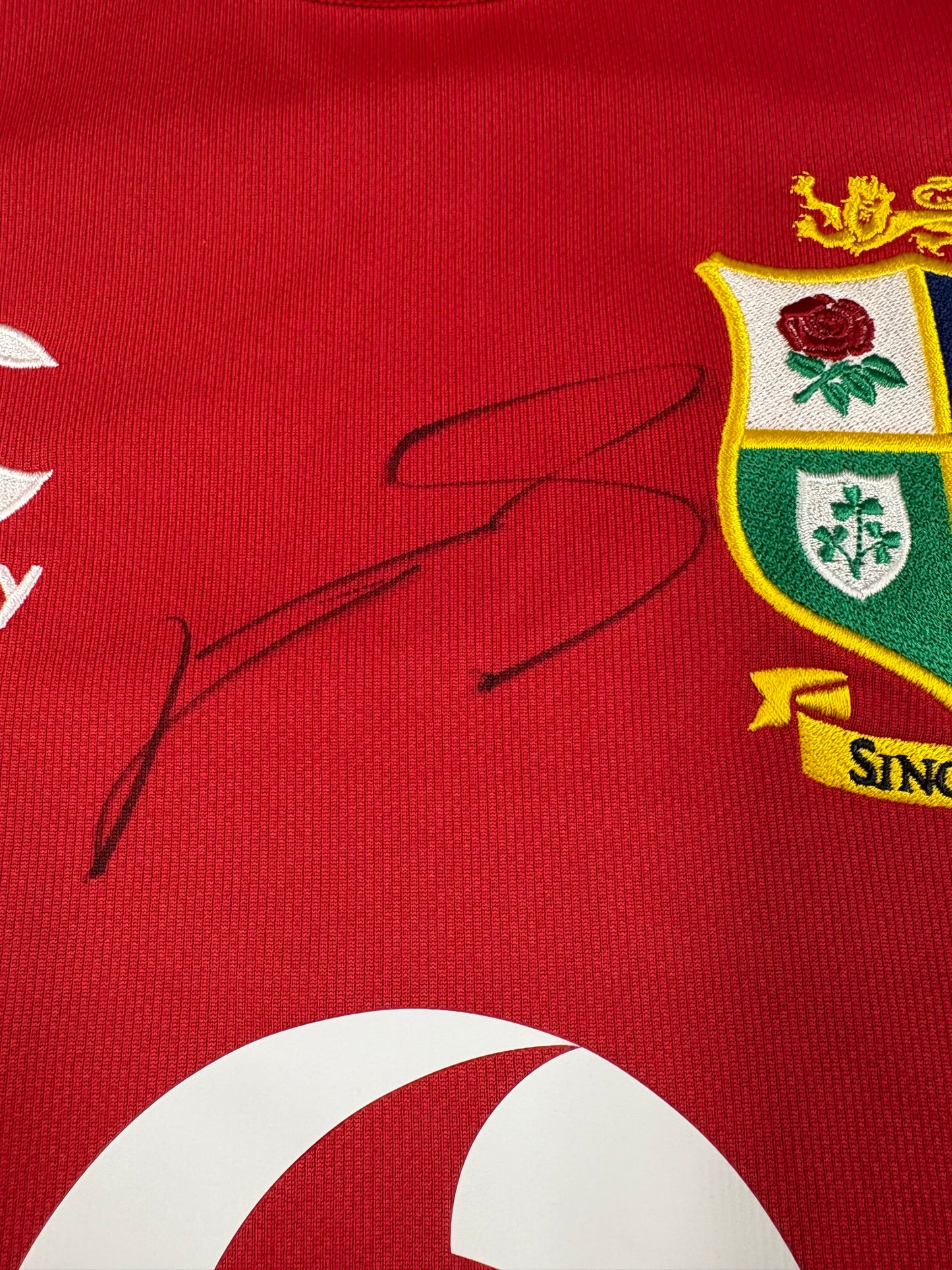 CA Brive Player Courtney Lawes Signed British & Irish Lions Rugby Union Shirt + COA