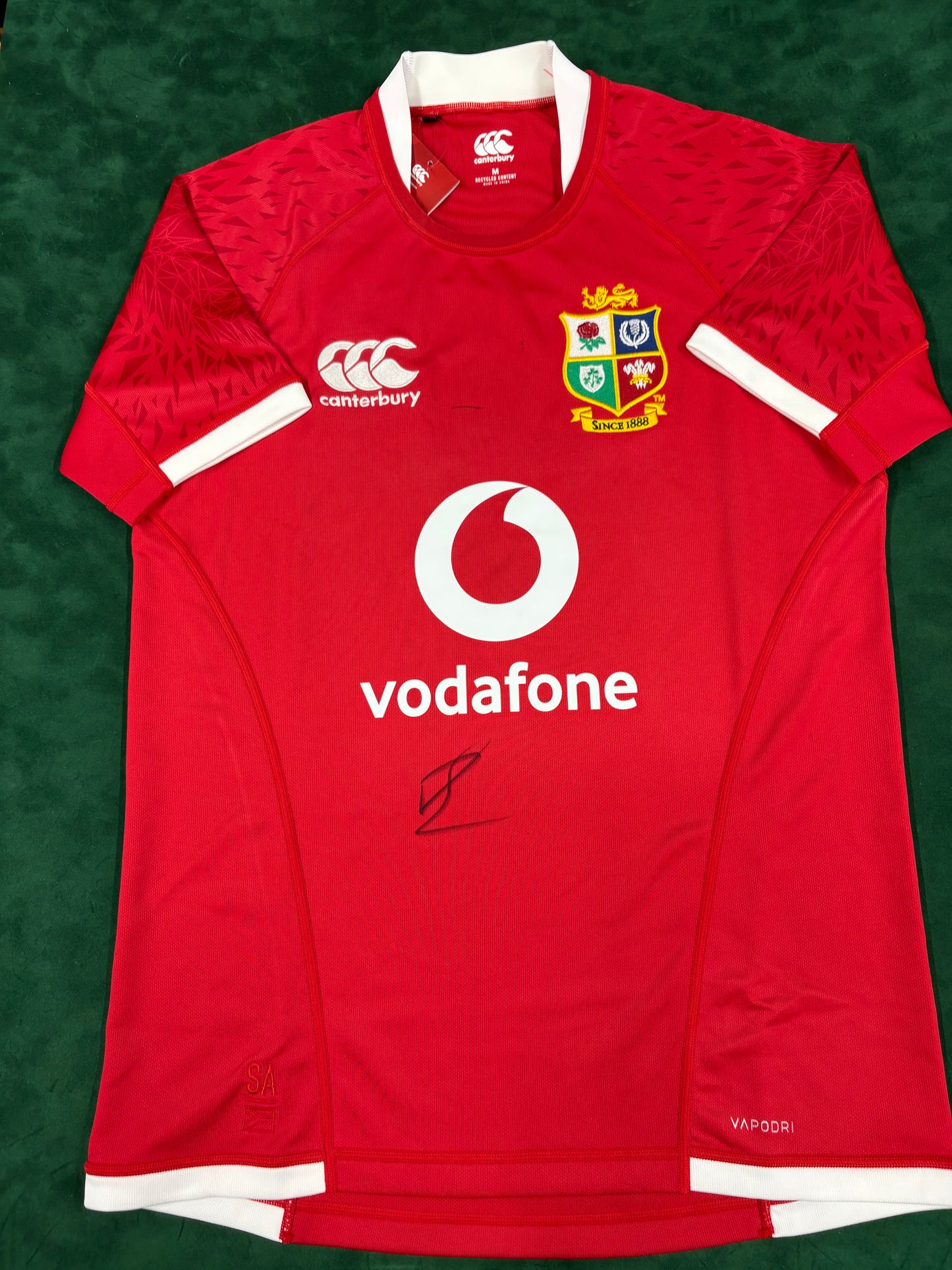 Toulon Player Dan Biggar Signed British & Irish Lions Rugby Union Shirt + Dealer COA