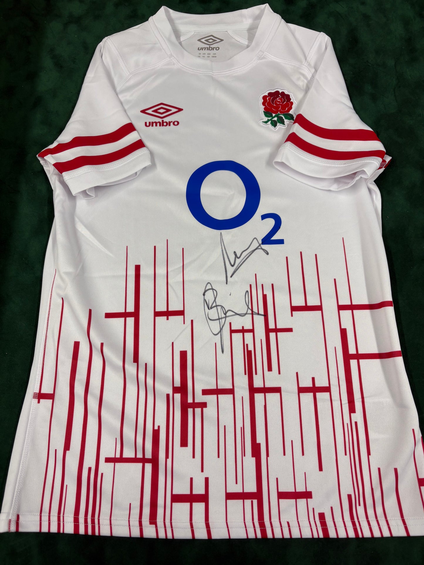 Billy & Mako Vunipola Signed England National Rugby Union Shirt + Dealer COA