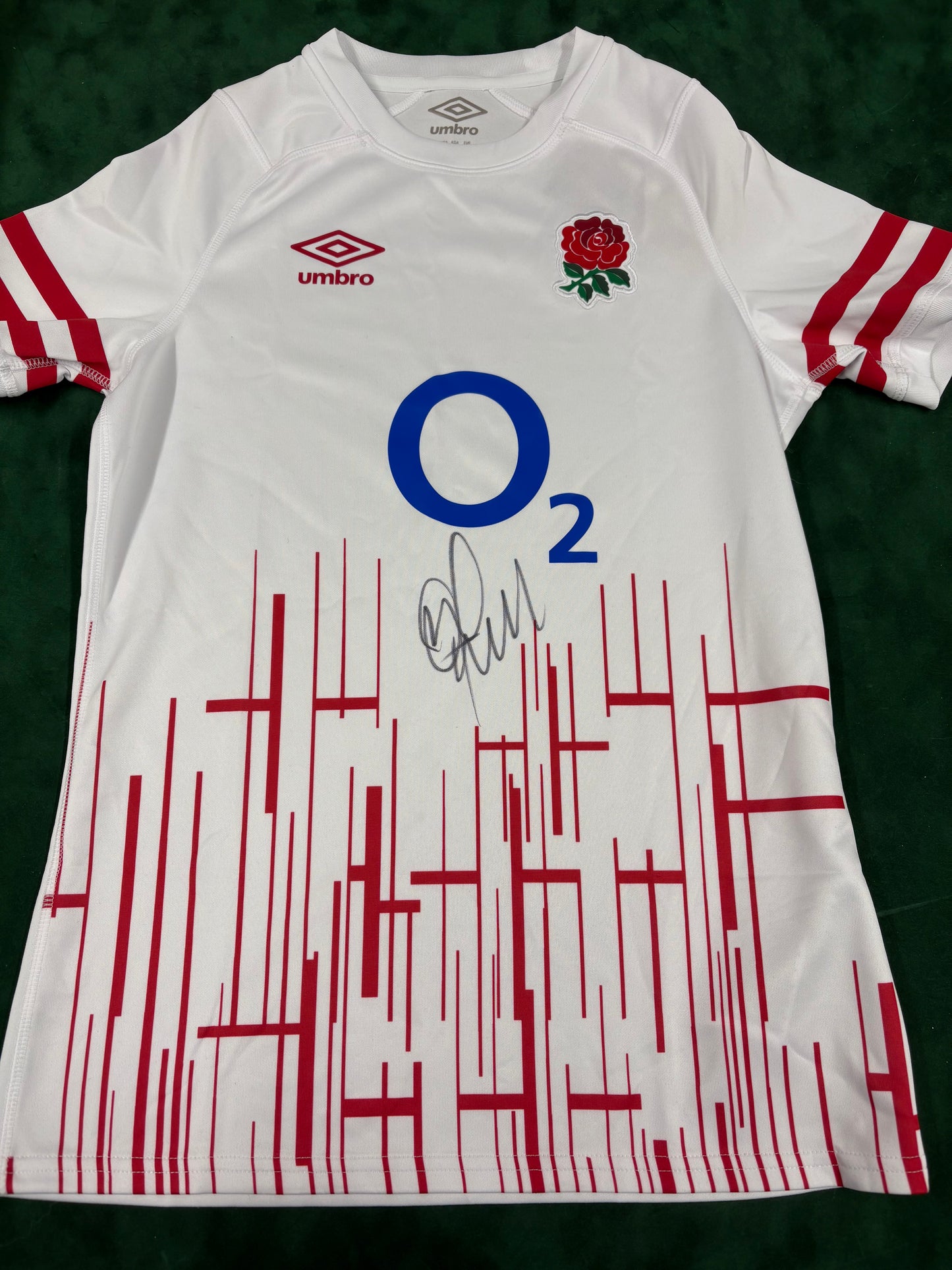 Saracens Rugby Union Player Owen Farrell Signed England National Shirt + COA