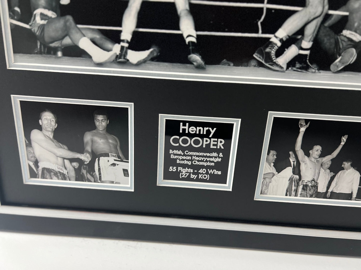 Sir Henry Cooper Heavyweight Boxing Legend Signed & Framed Photo Display + Cert