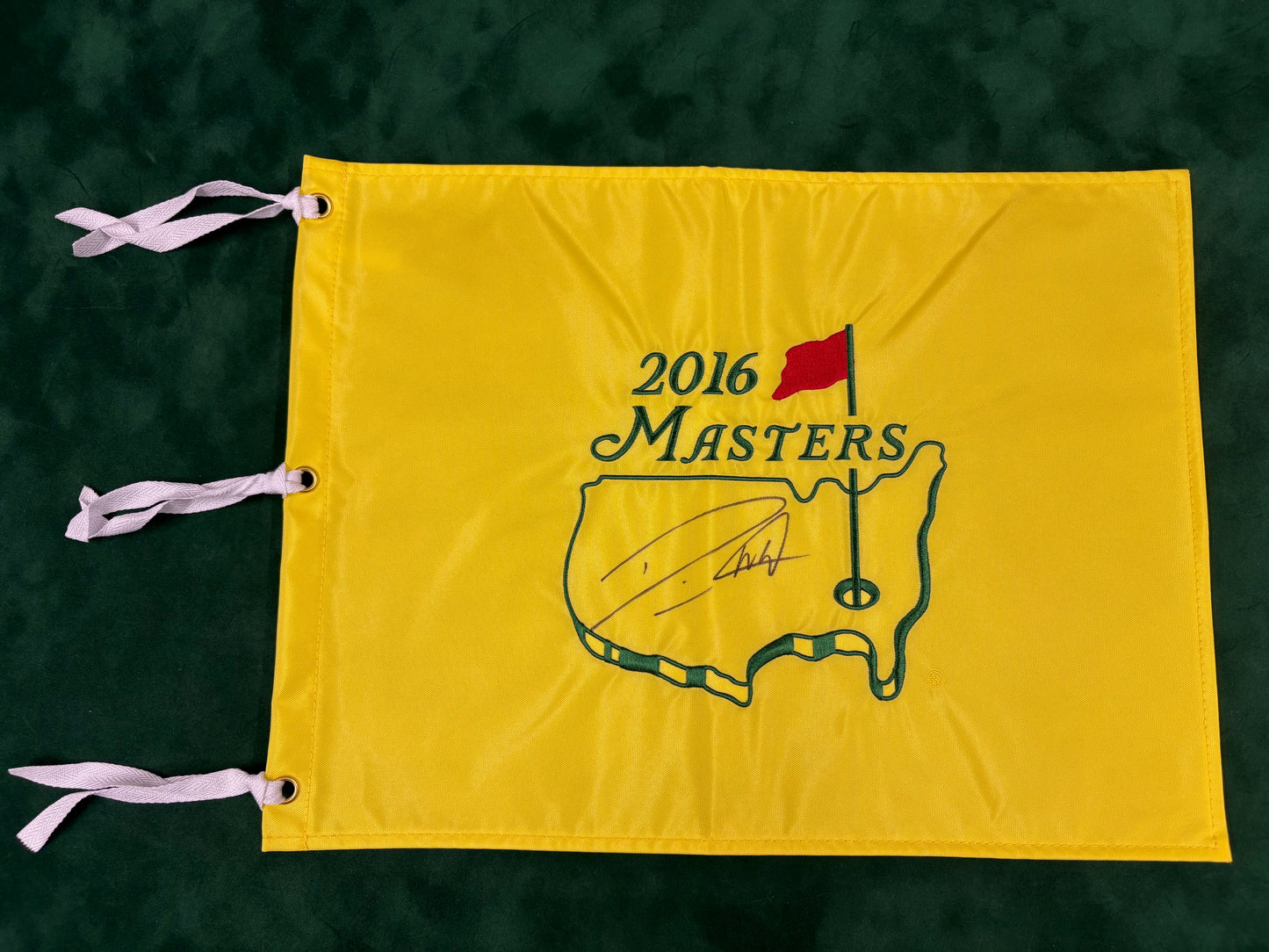 Danny Willett Winner Signed 2016 Masters Golf Flag + Dealer COA