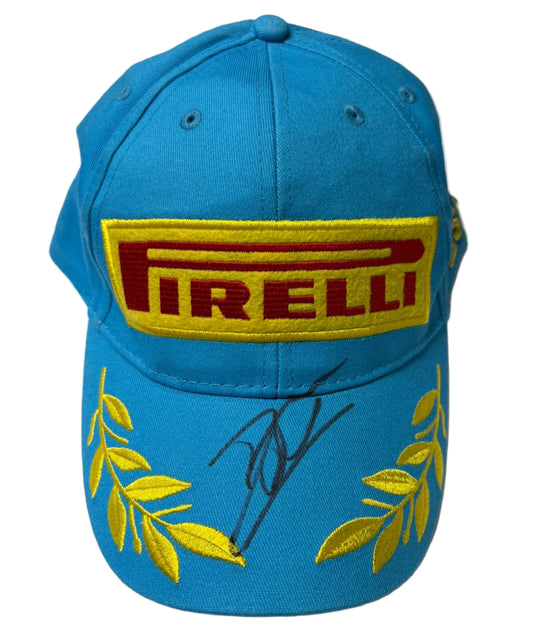 1997 F1 World Driver Champion Jacques Villeneuve Signed F1 Podium Cap + COA