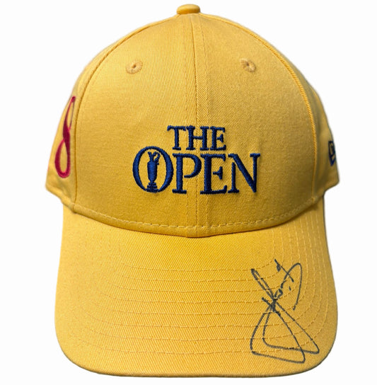 150th Open Champion Cam Smith Signed Yellow Golf Cap + Dealer COA