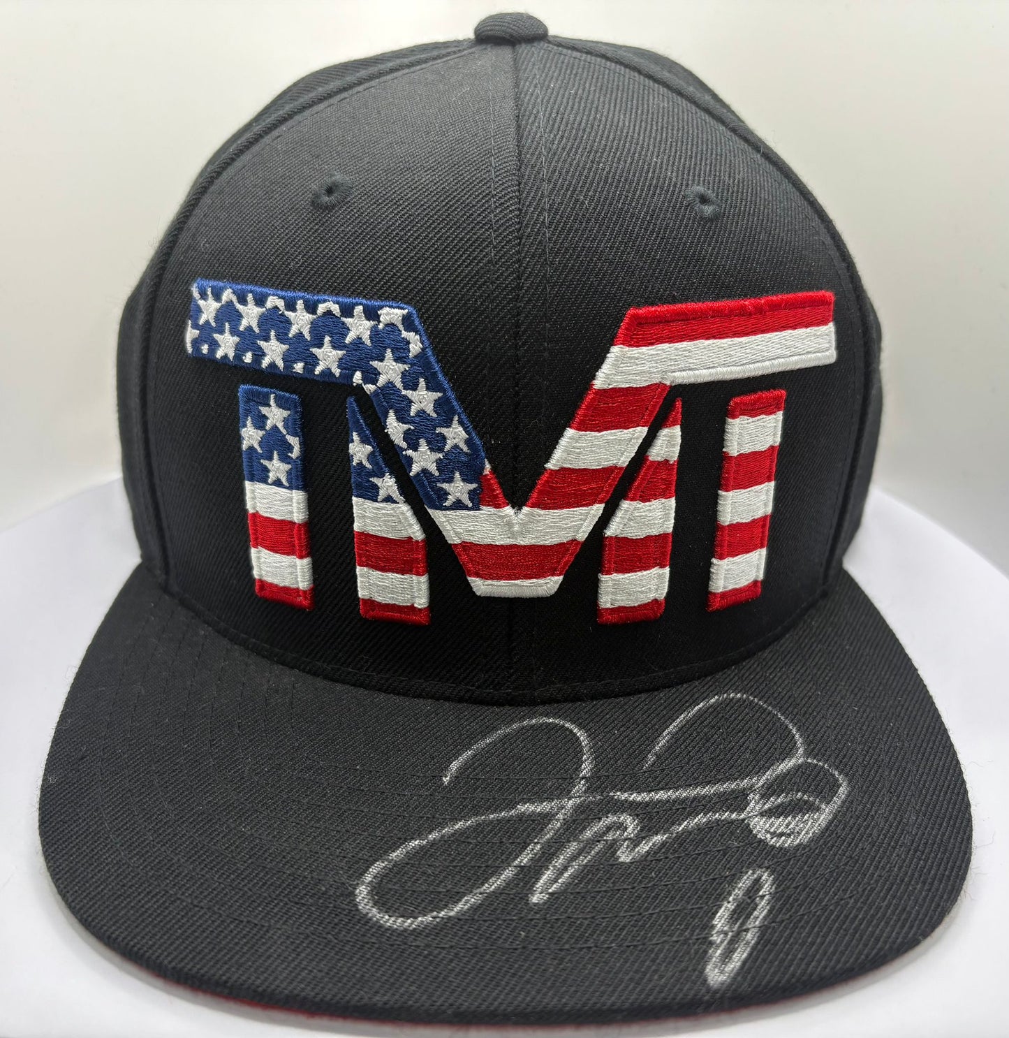 Floyd Mayweather Signed The Money Team (TMT) Official American Flag Cap + Cert