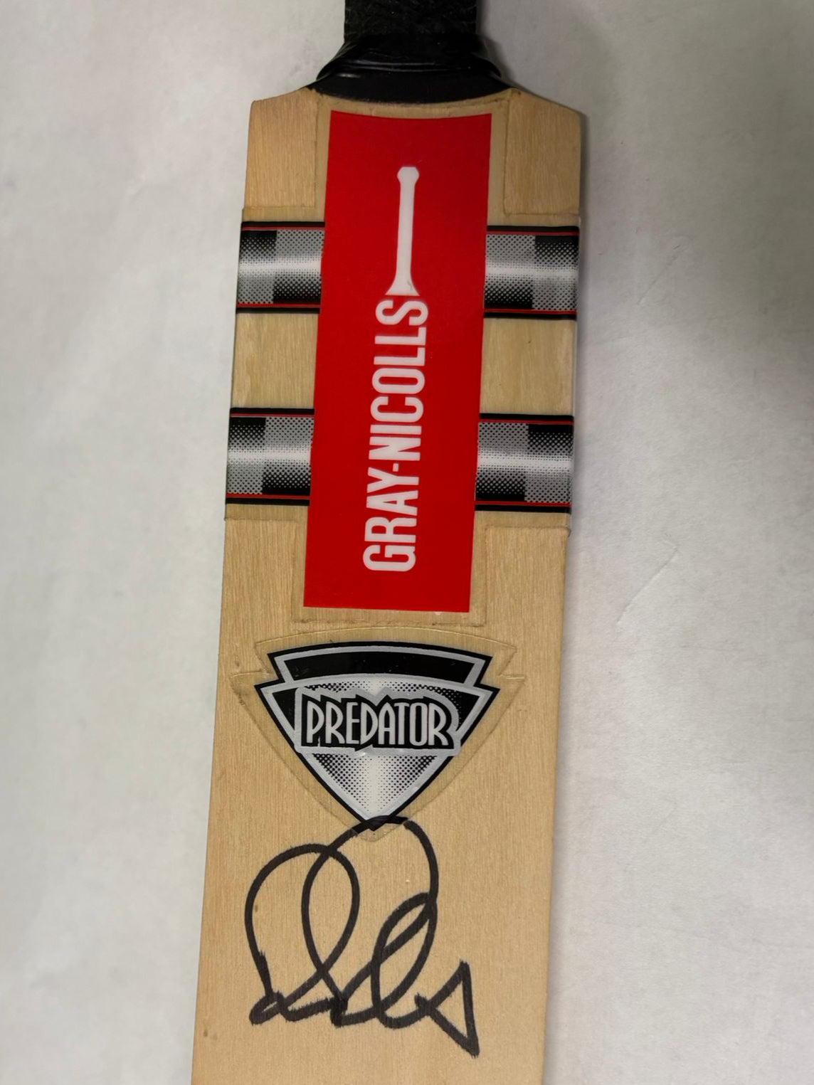 England Cricket Legend Graham Gooch Signed Mini Cricket Bat + Dealer COA
