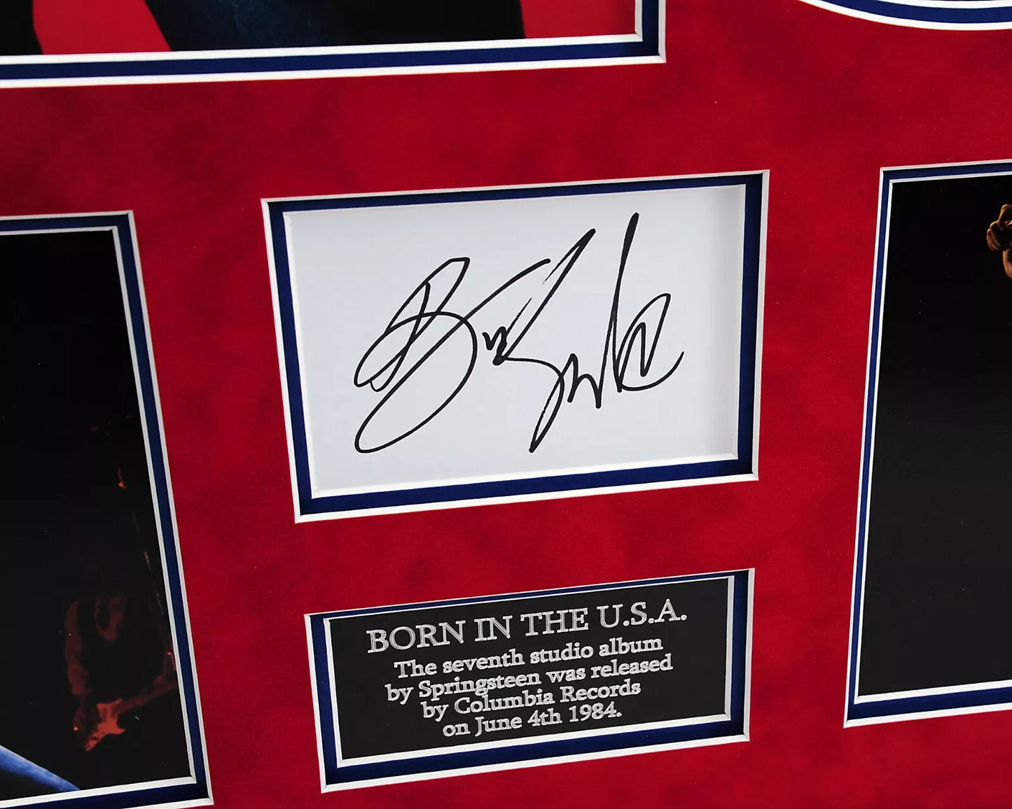 Bruce Springsteen 'Born in the USA' Framed & Signed Vinyl Display + Dealer COA