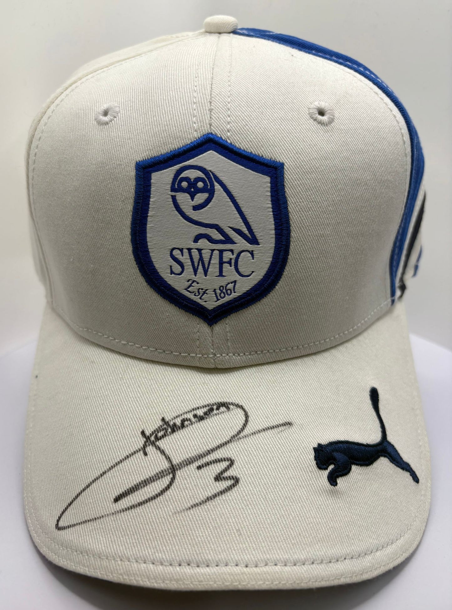 Réda Johnson- Sheffield Wednesday Signed SWFC Football Cap + Dealer COA
