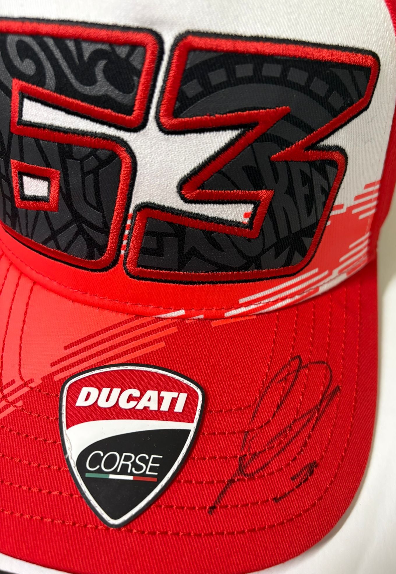 Francesco Bagnaia Signed #63 Ducati Corse MotoGP Cap + Dealer COA